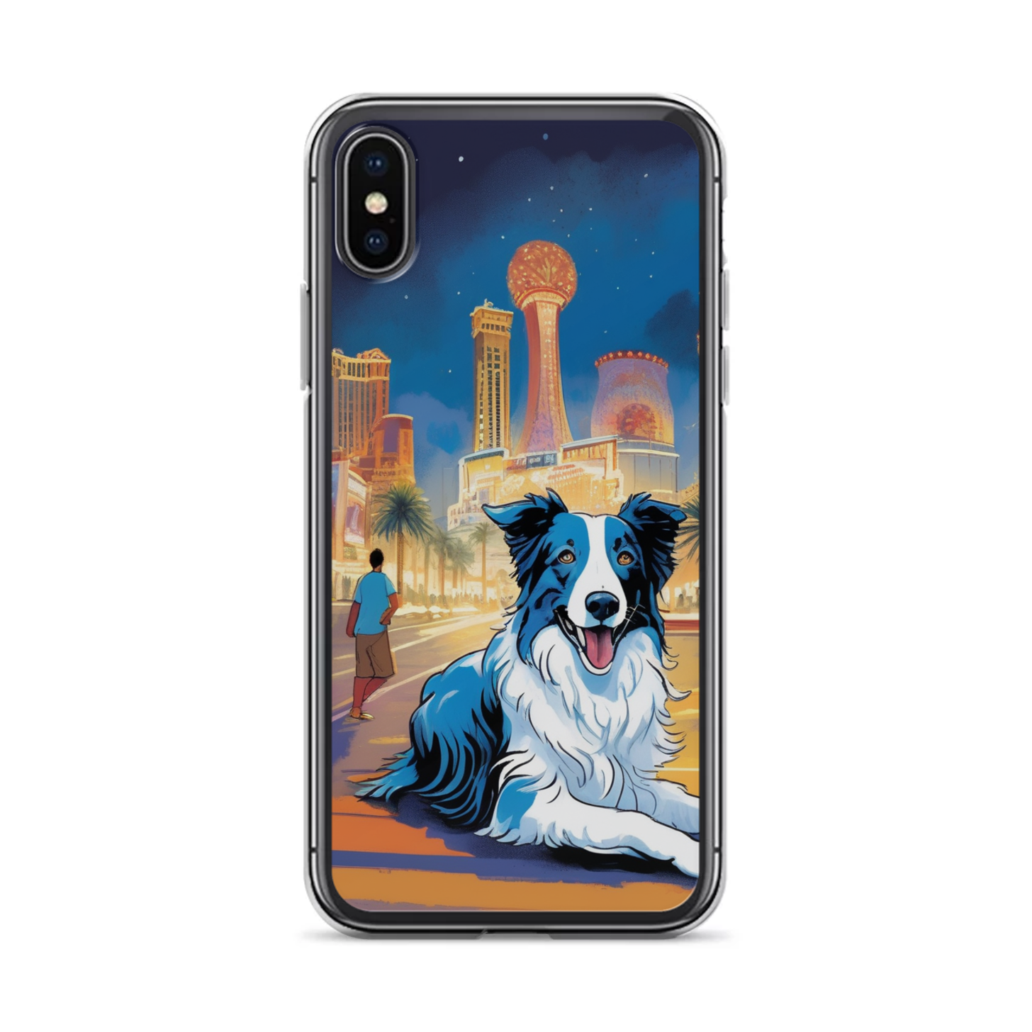 PugMug Custom Blue Merle Border Collie iPhone Case