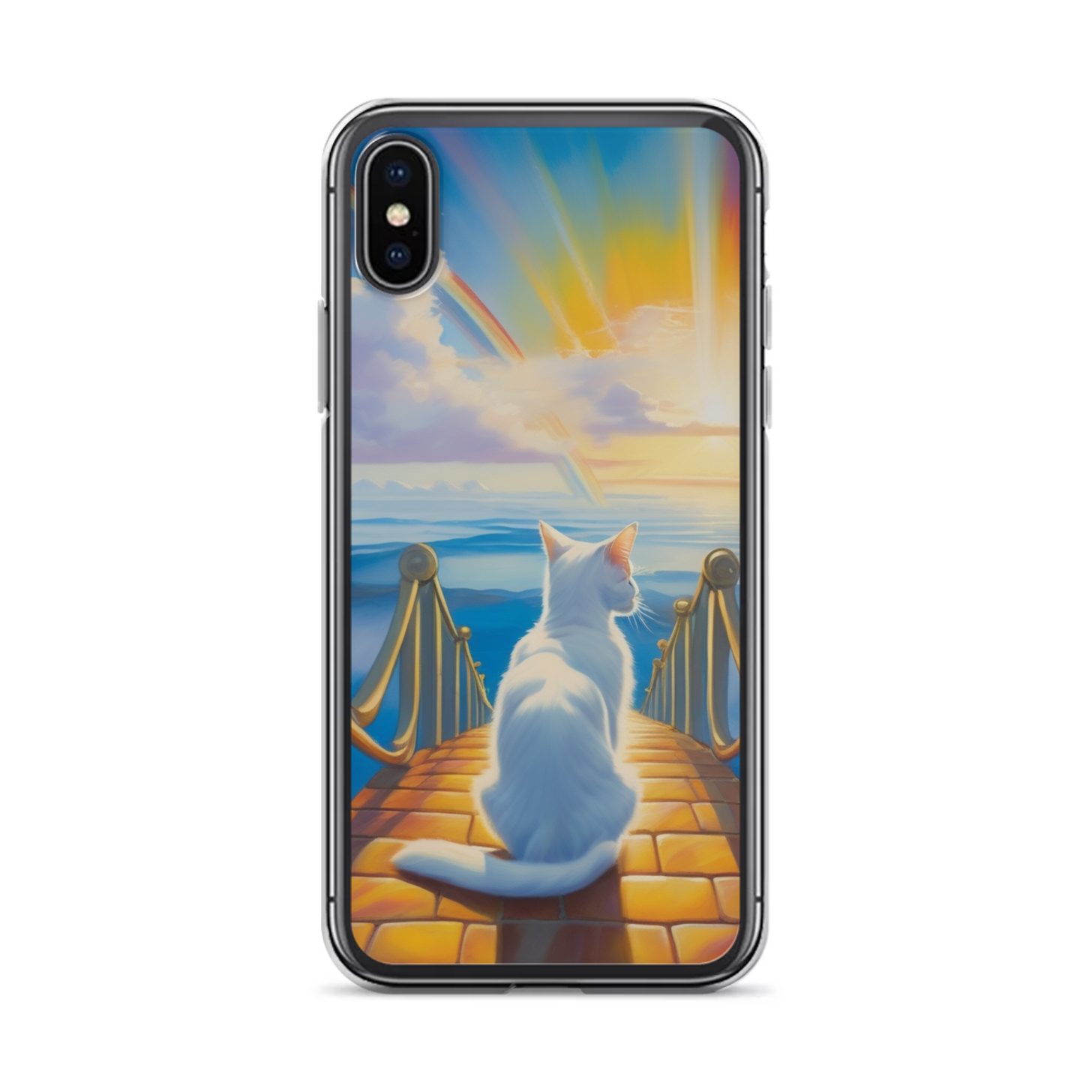 PugMug Custom White Companion Cat iPhone Case
