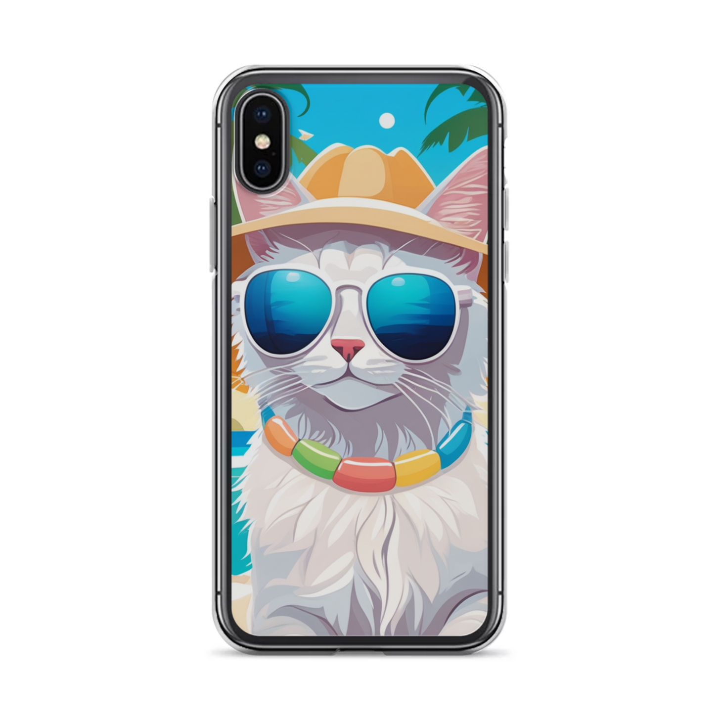 PugMug Custom White Companion Cat iPhone Case