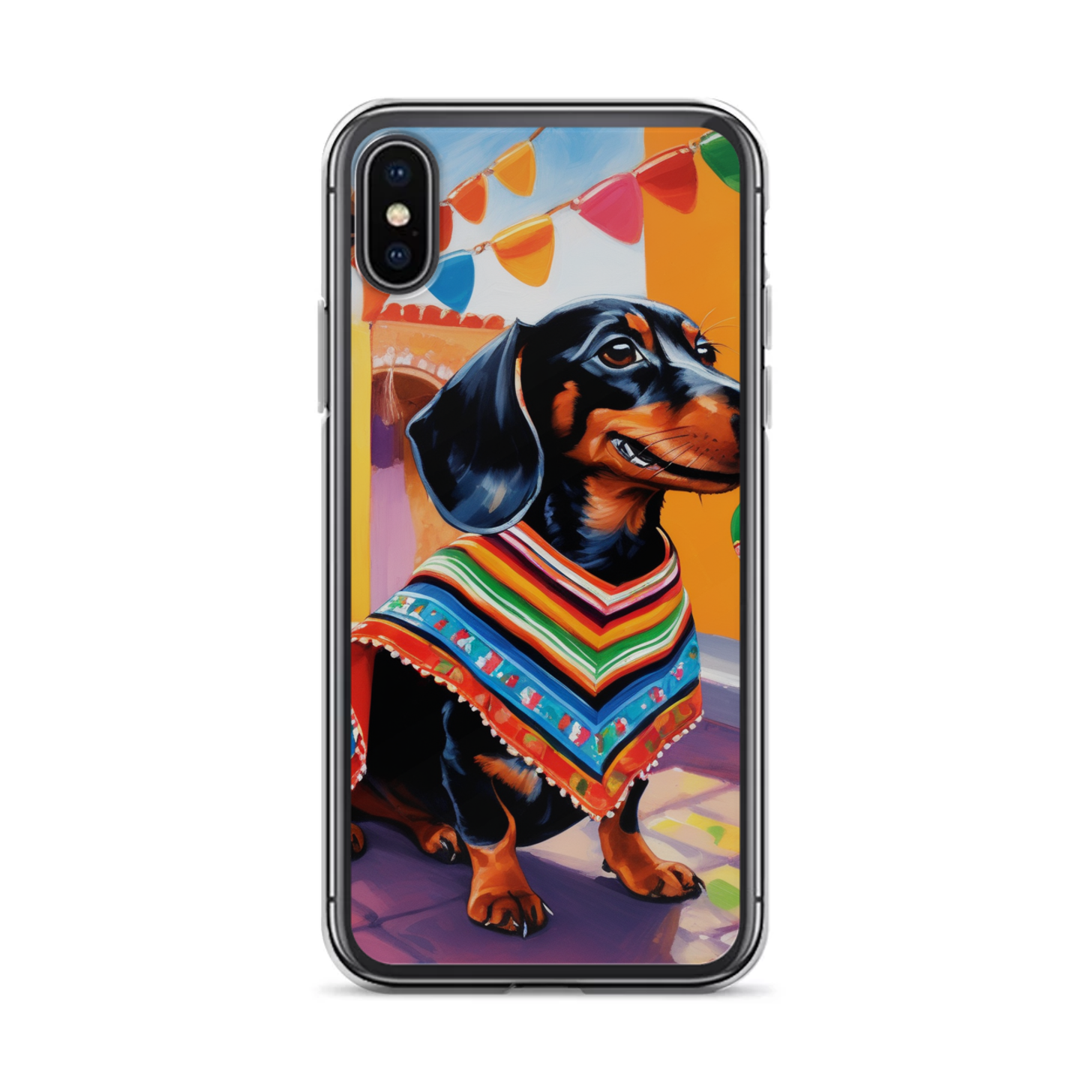PugMug Custom Black Dachshund iPhone Case