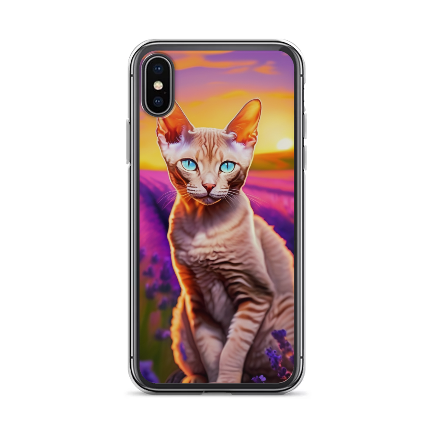 PugMug Custom Tabby Devon Rex Cat iPhone Case