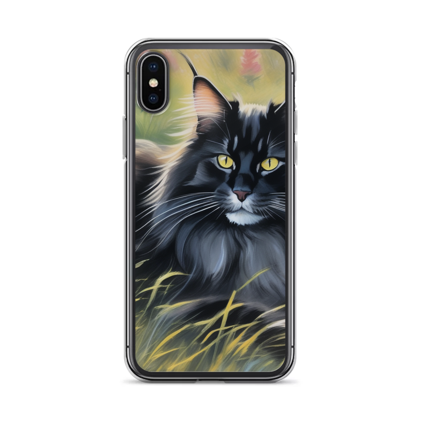 PugMug Custom Black Maine Coon Cat iPhone Case