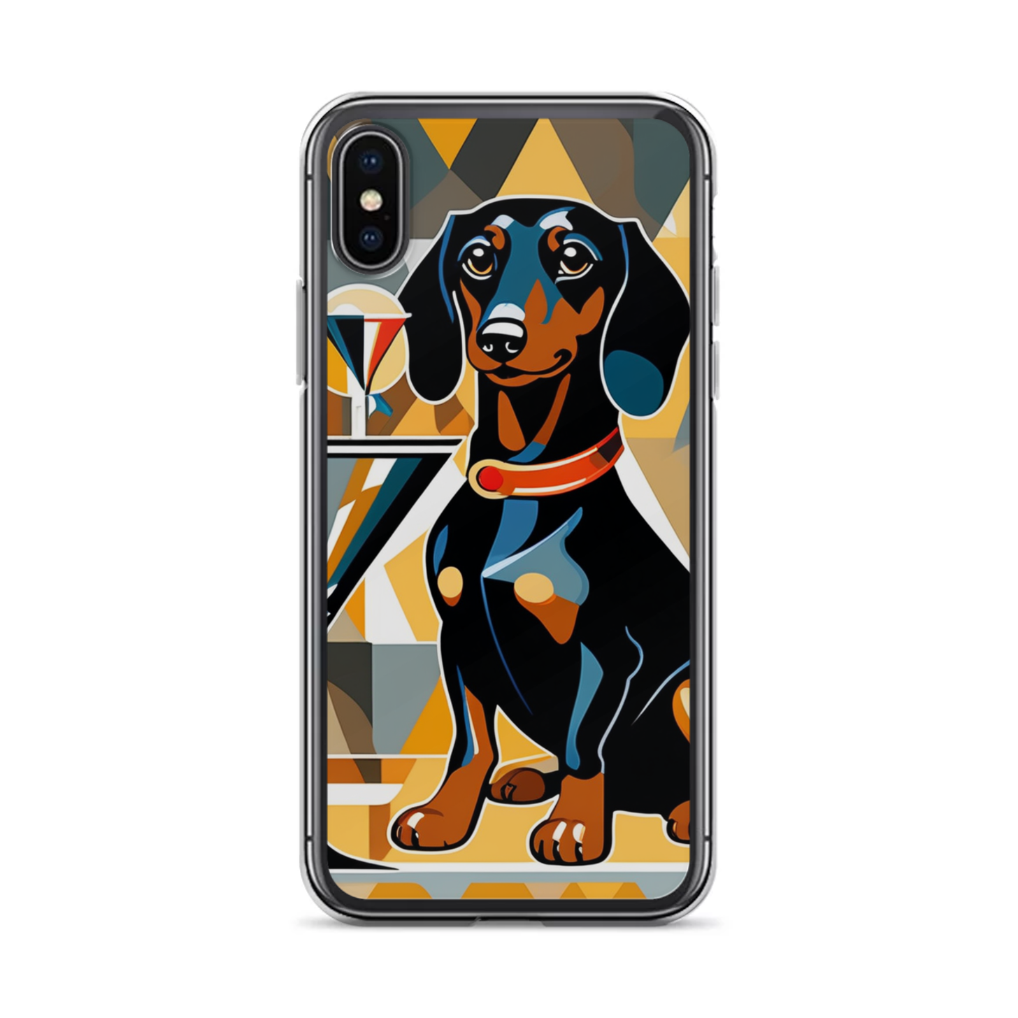 PugMug Custom Black Dachshund iPhone Case