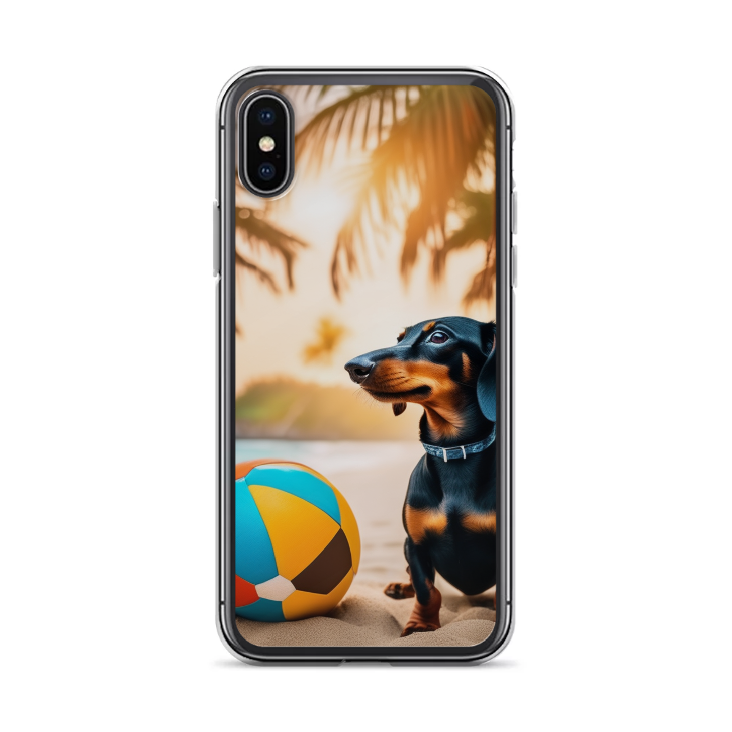 PugMug Custom Black Dachshund iPhone Case