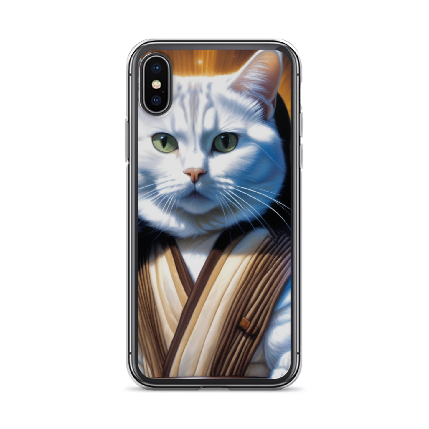 PugMug Custom White American Shorthair Cat iPhone Case