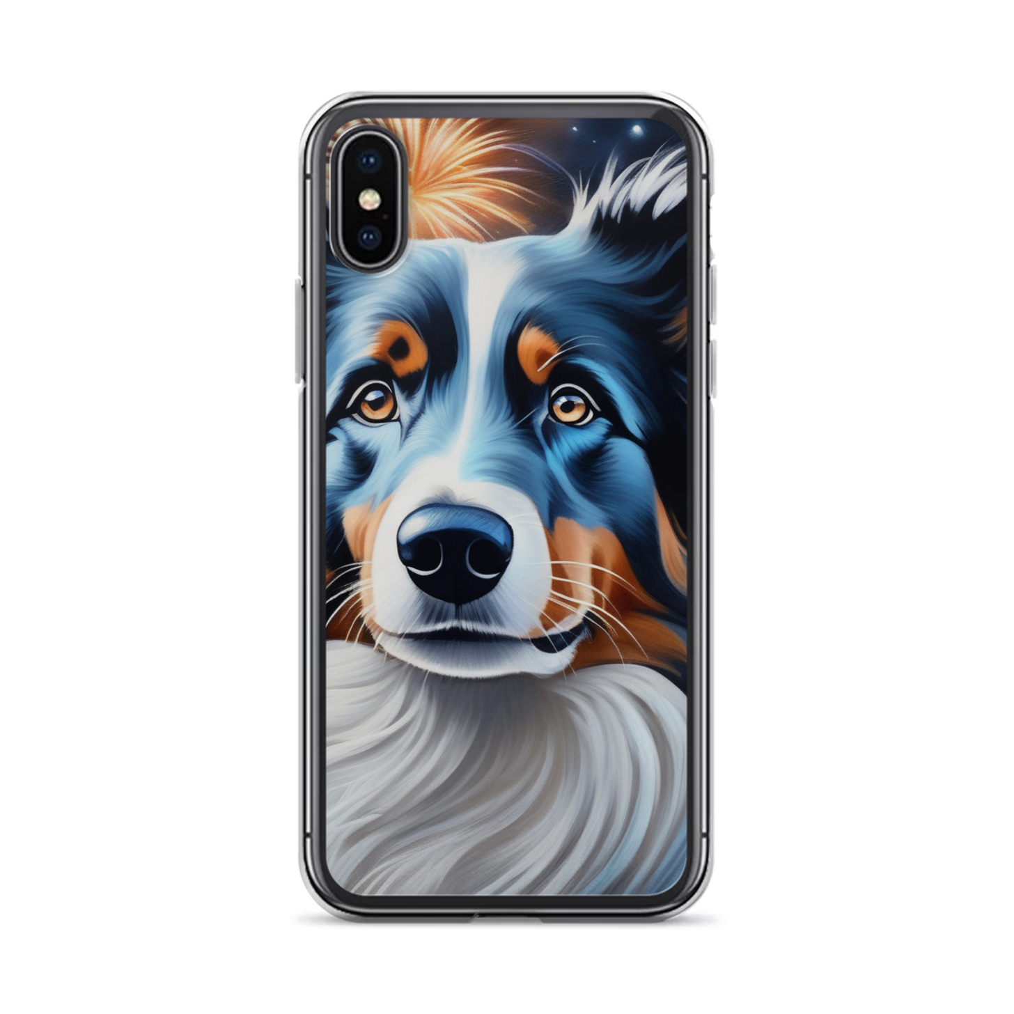 PugMug Custom Blue Merle Border Collie iPhone Case