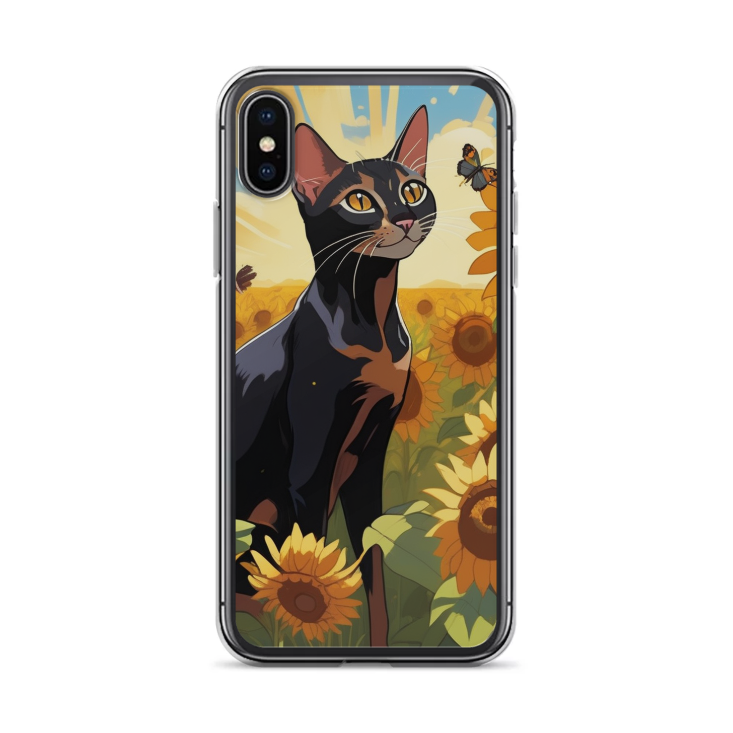 PugMug Custom Black Abyssinian Cat iPhone Case