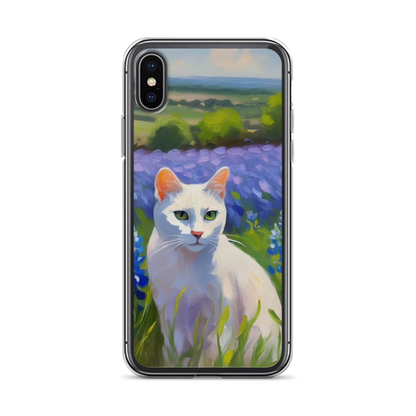 PugMug Custom White Companion Cat iPhone Case