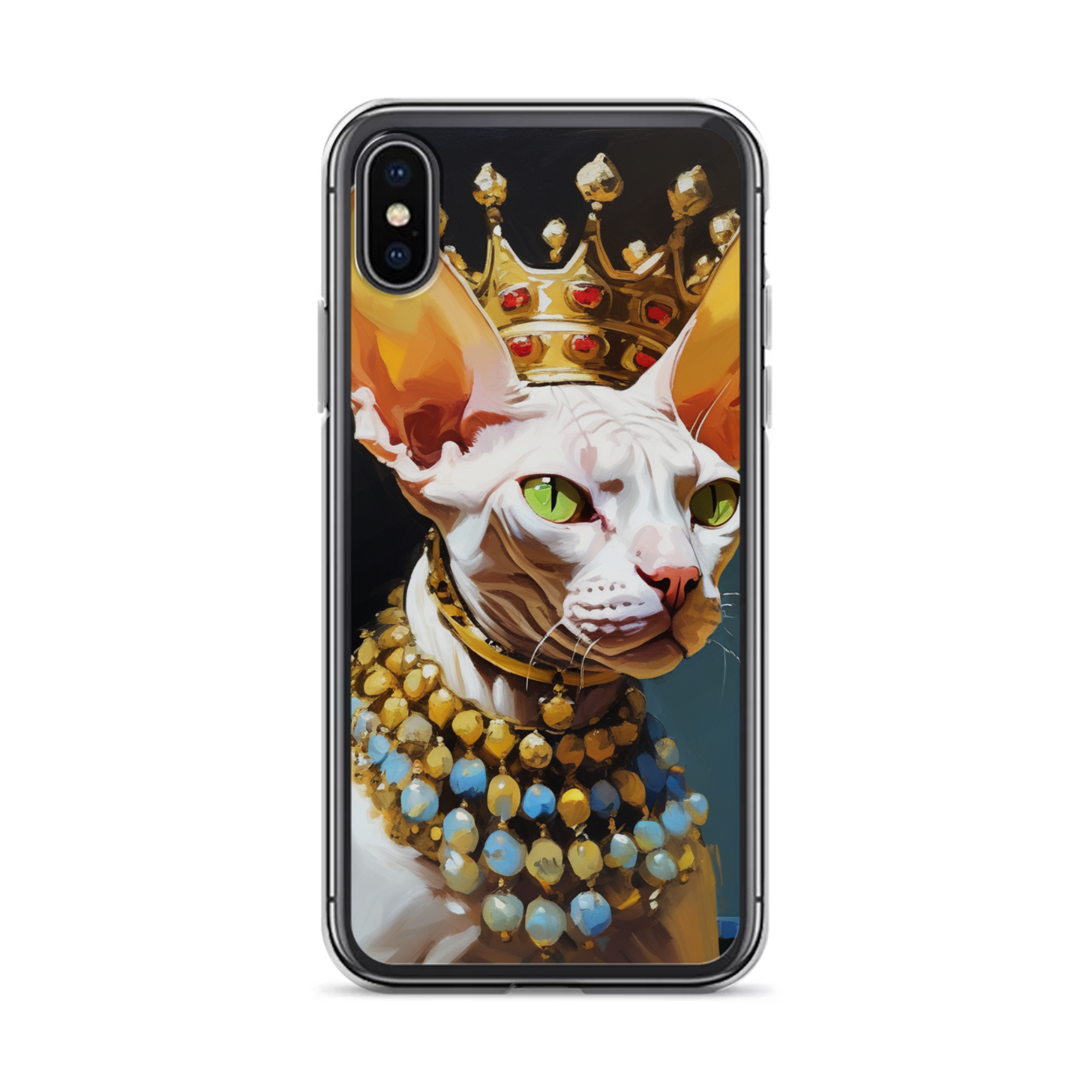 PugMug Custom White Sphynx Cat iPhone Case