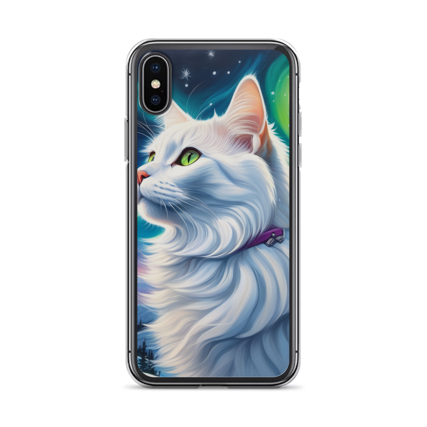 PugMug Custom White Companion Cat iPhone Case