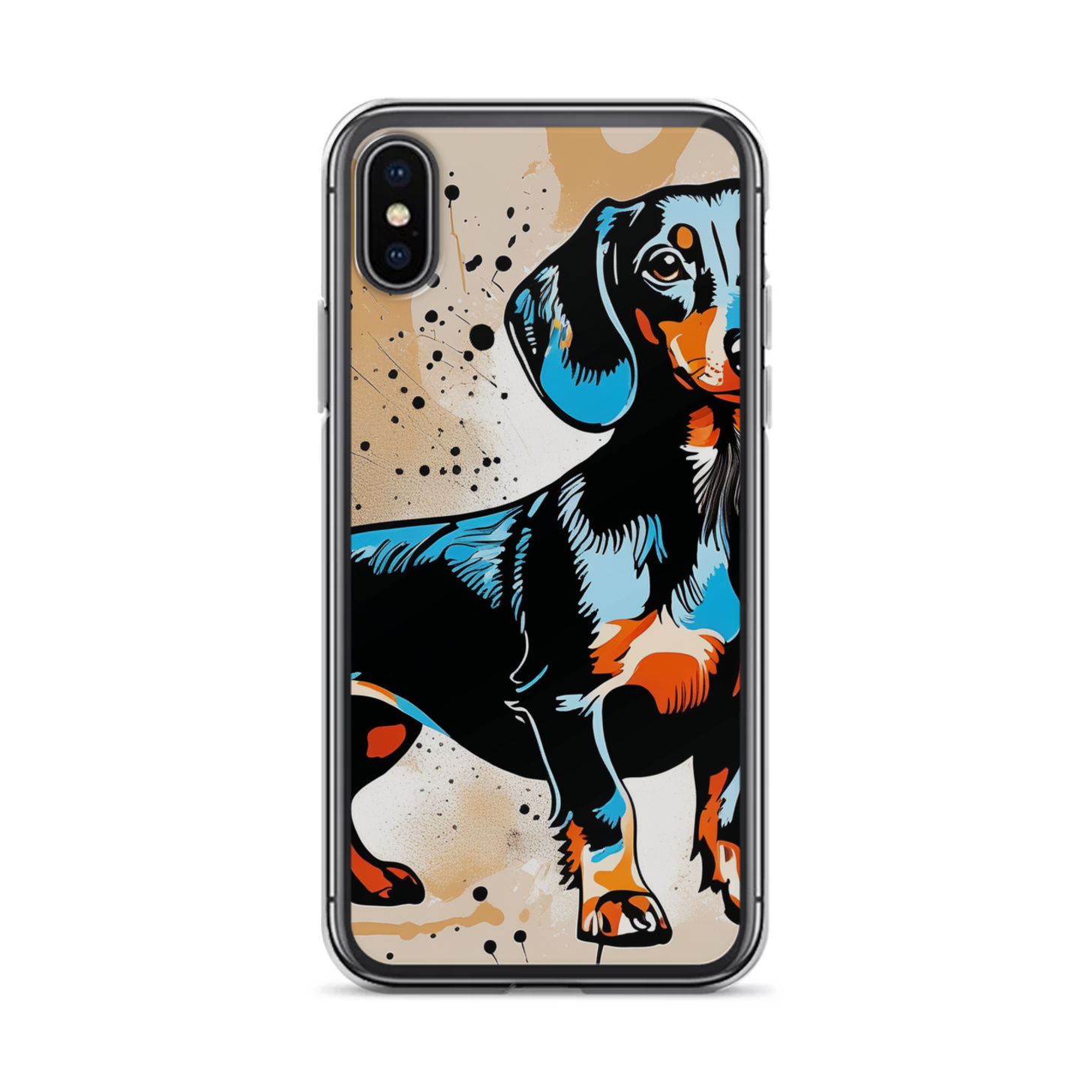 PugMug Custom Black Dachshund iPhone Case
