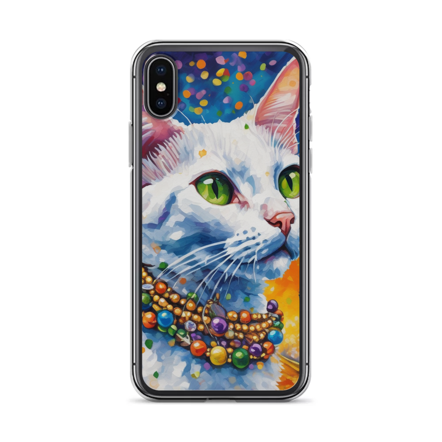PugMug Custom White Devon Rex Cat iPhone Case