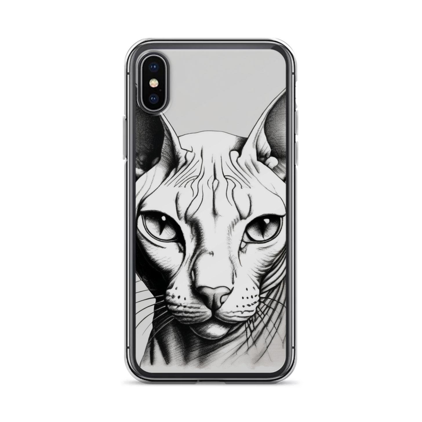 PugMug Custom White Sphynx Cat iPhone Case
