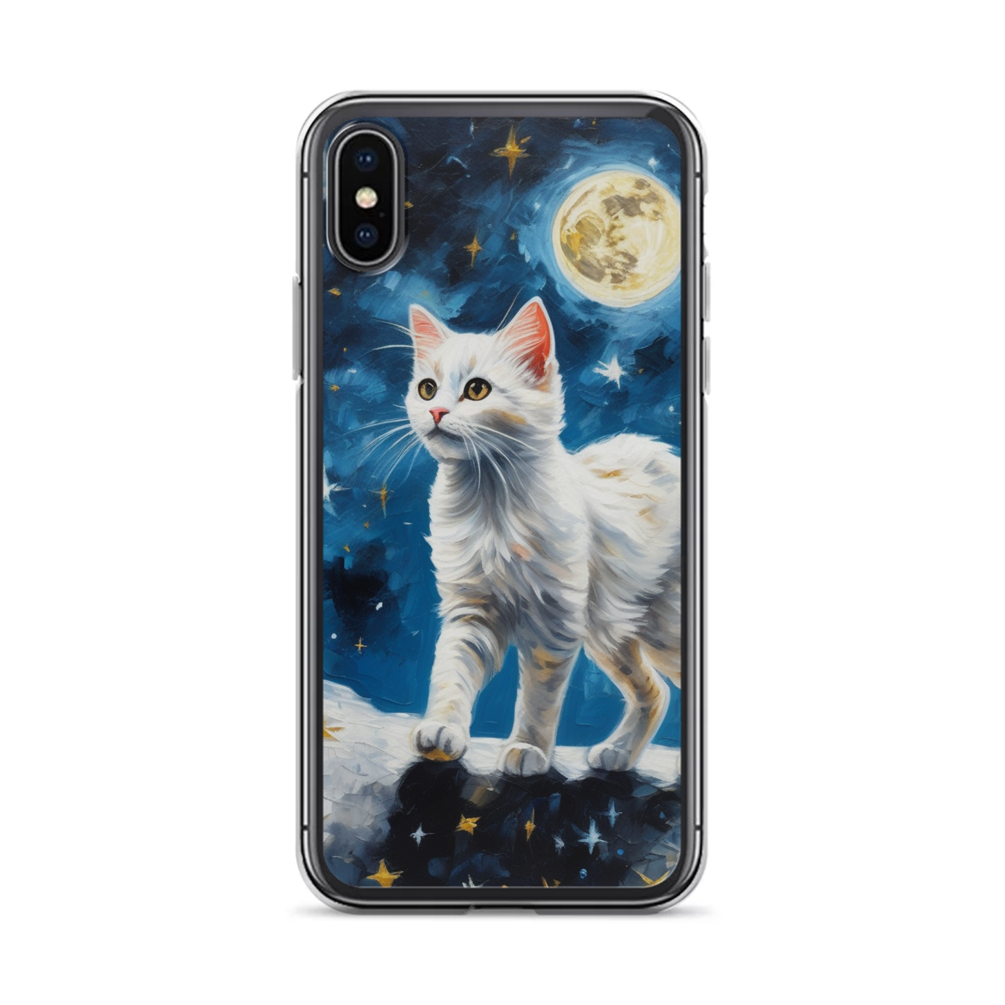PugMug Custom White Companion Cat iPhone Case