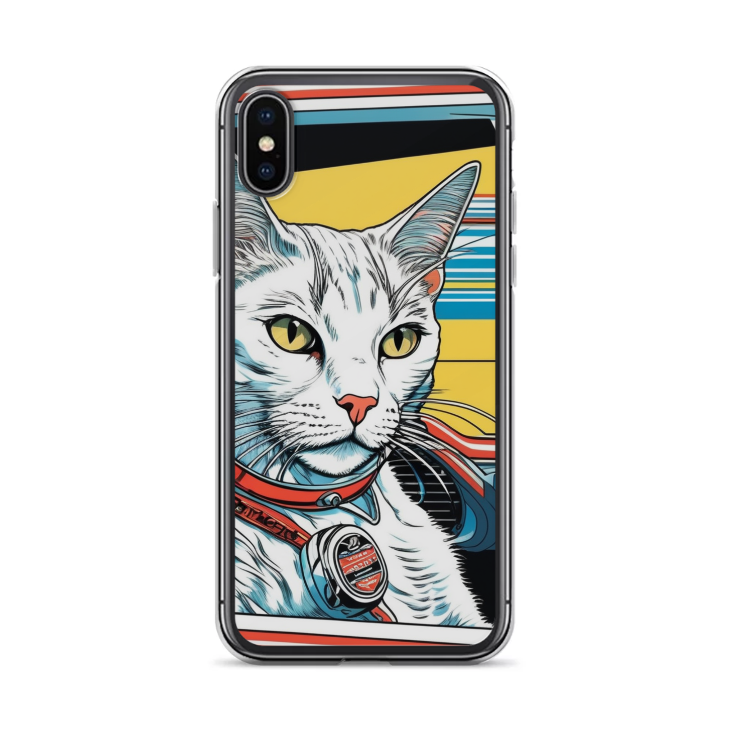 PugMug Custom White Companion Cat iPhone Case