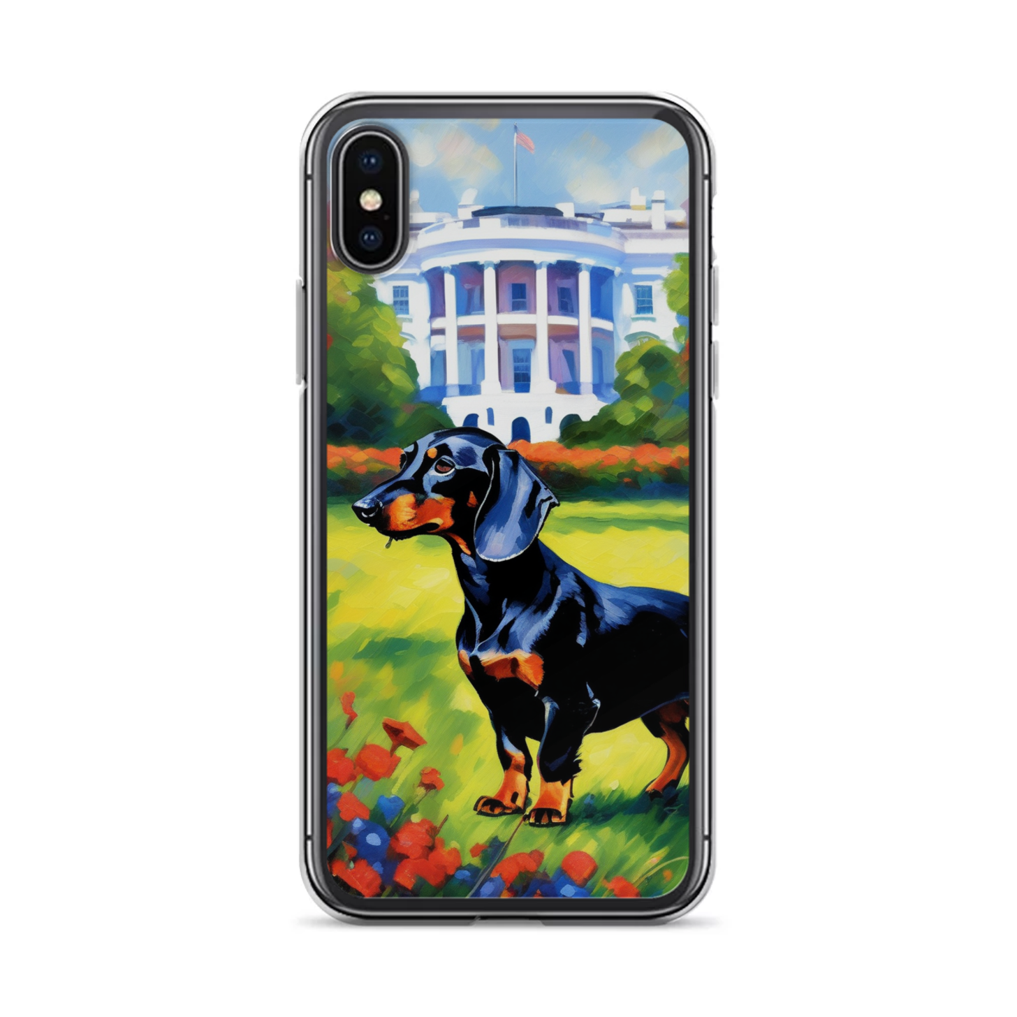 PugMug Custom Black Dachshund iPhone Case