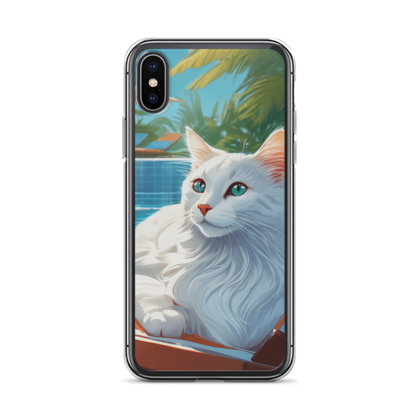 PugMug Custom White Companion Cat iPhone Case