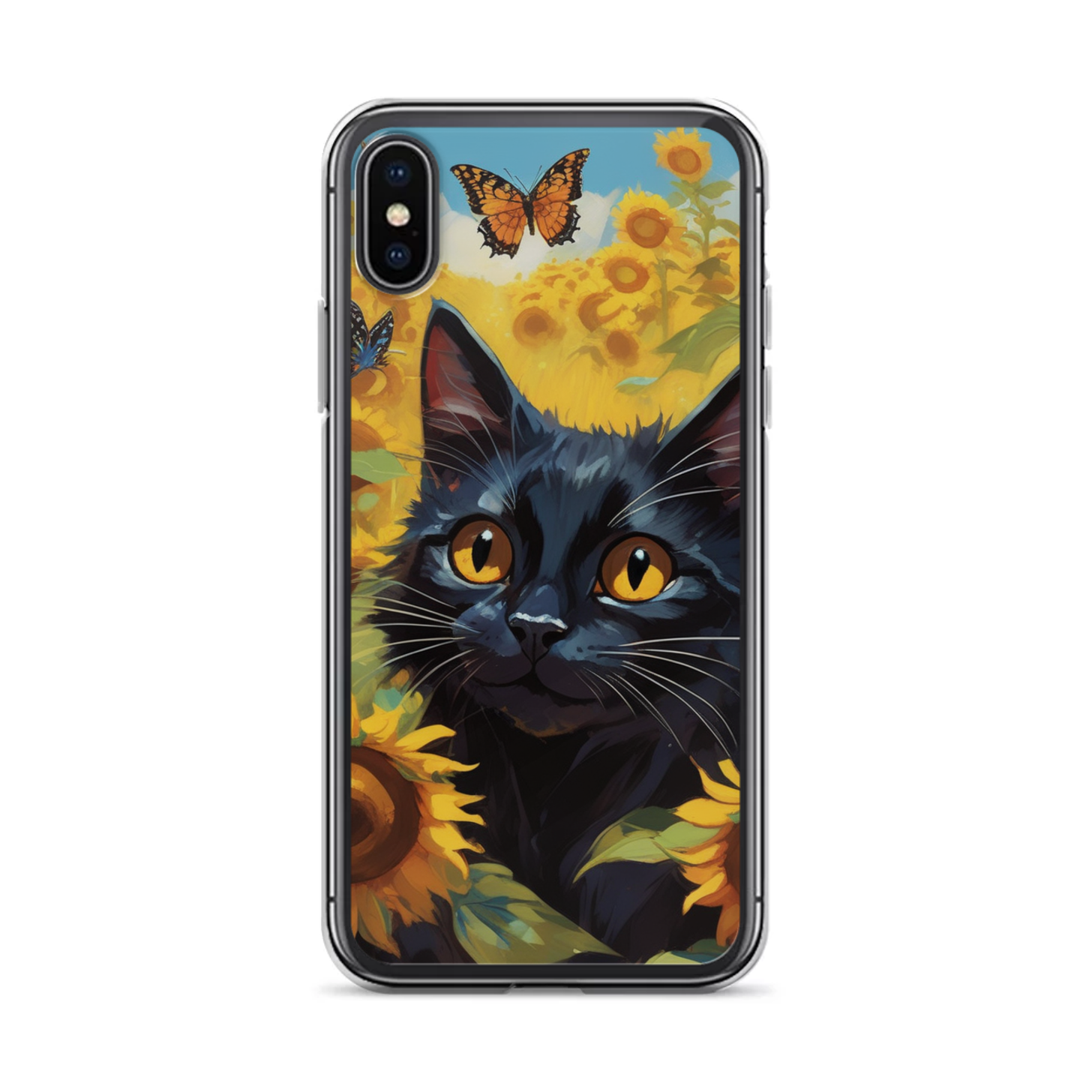 PugMug Custom Black Companion Cat iPhone Case
