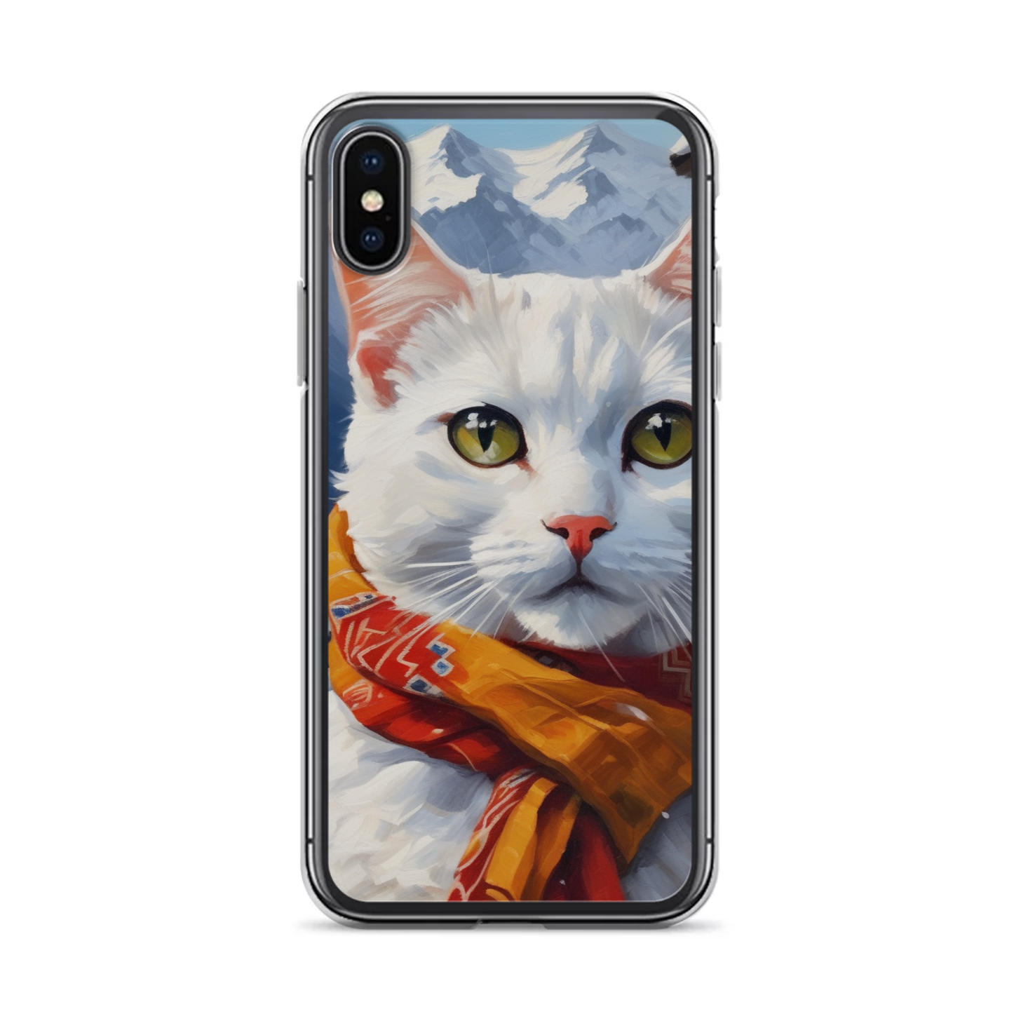 PugMug Custom White Companion Cat iPhone Case