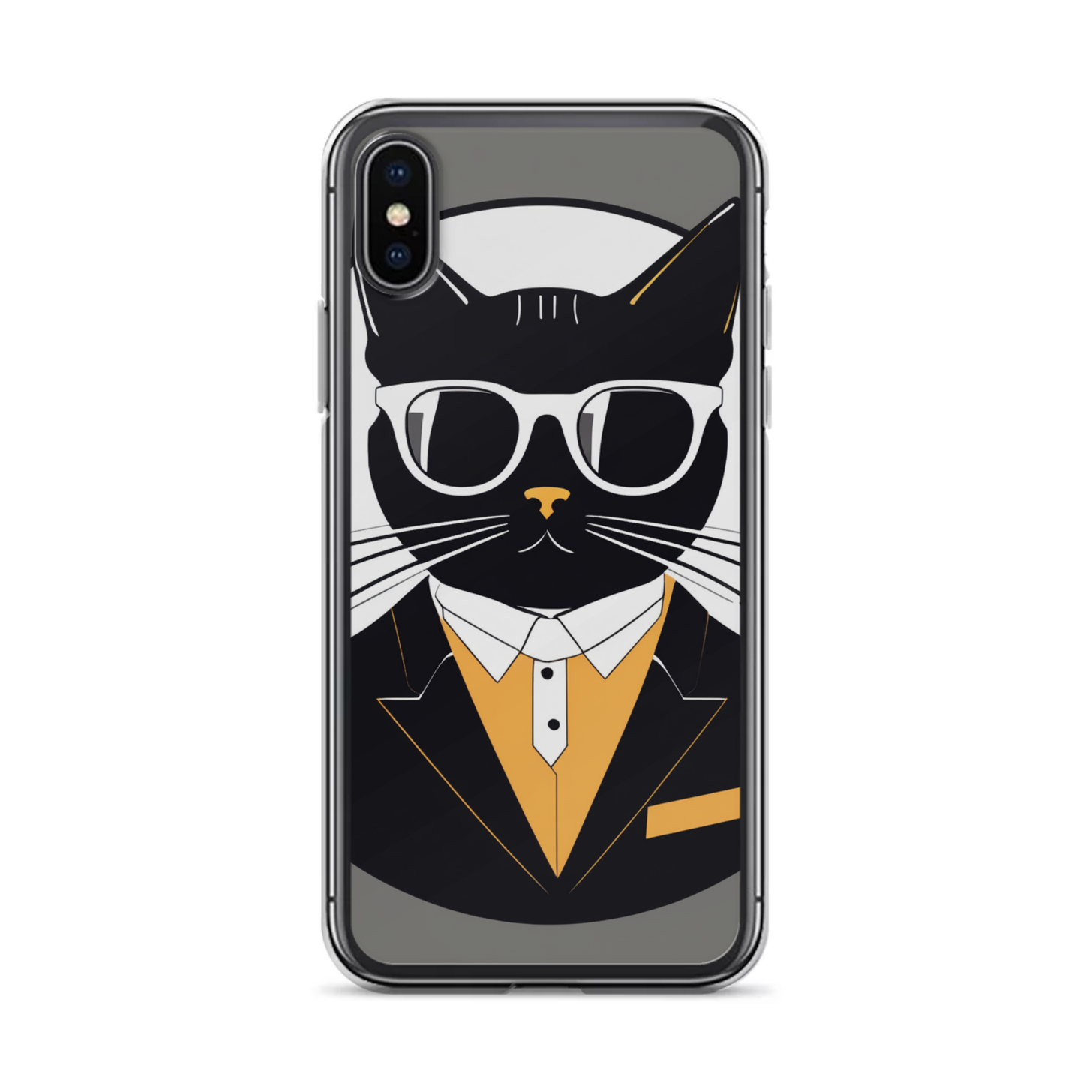PugMug Custom Black Companion Cat iPhone Case