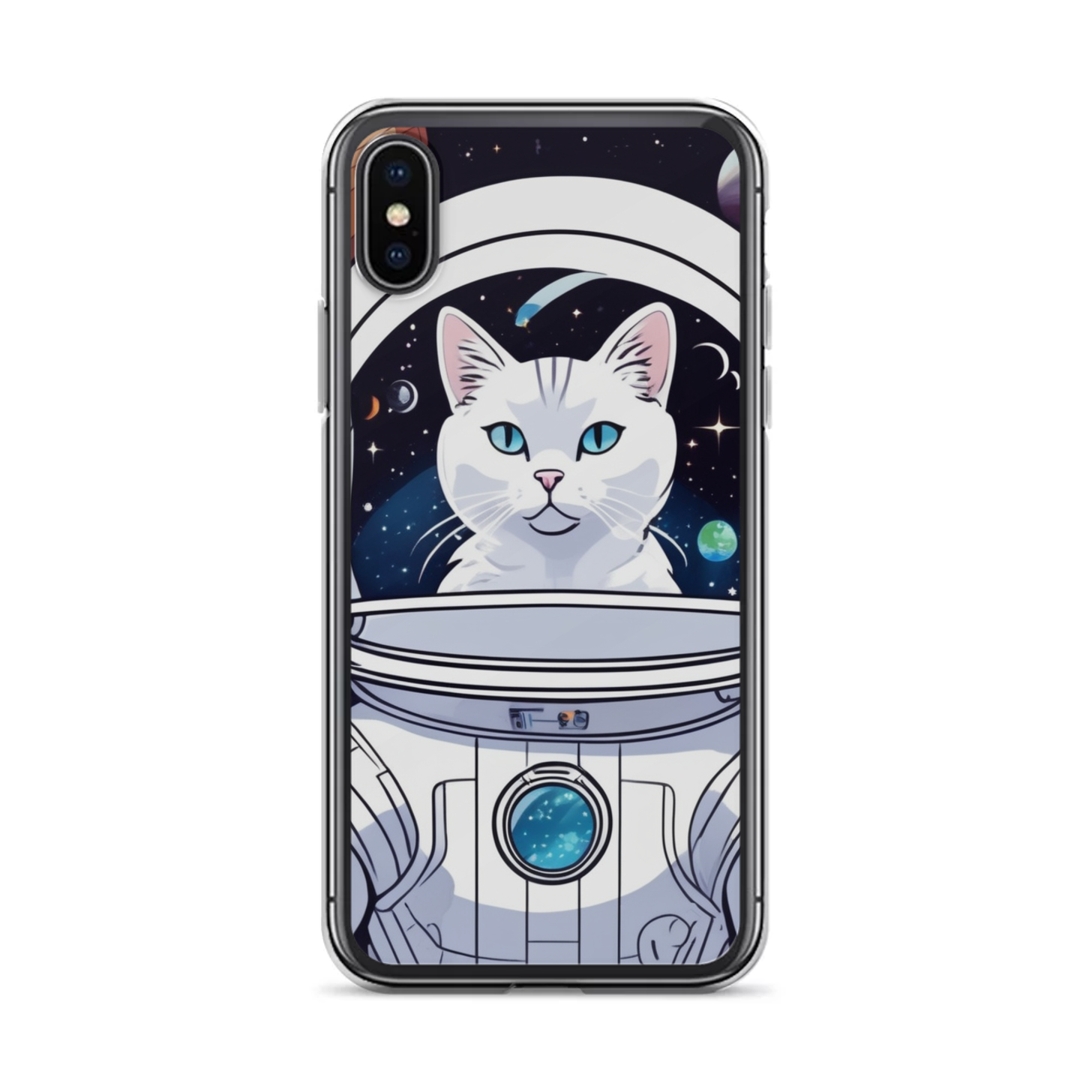 PugMug Custom White Companion Cat iPhone Case