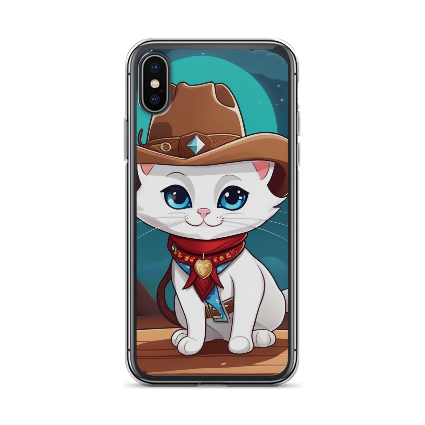PugMug Custom White Companion Cat iPhone Case