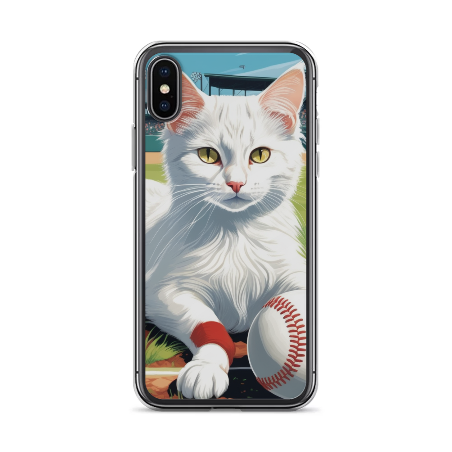 PugMug Custom White Companion Cat iPhone Case