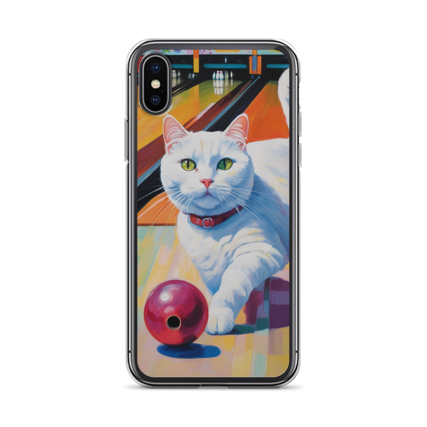 PugMug Custom White Companion Cat iPhone Case