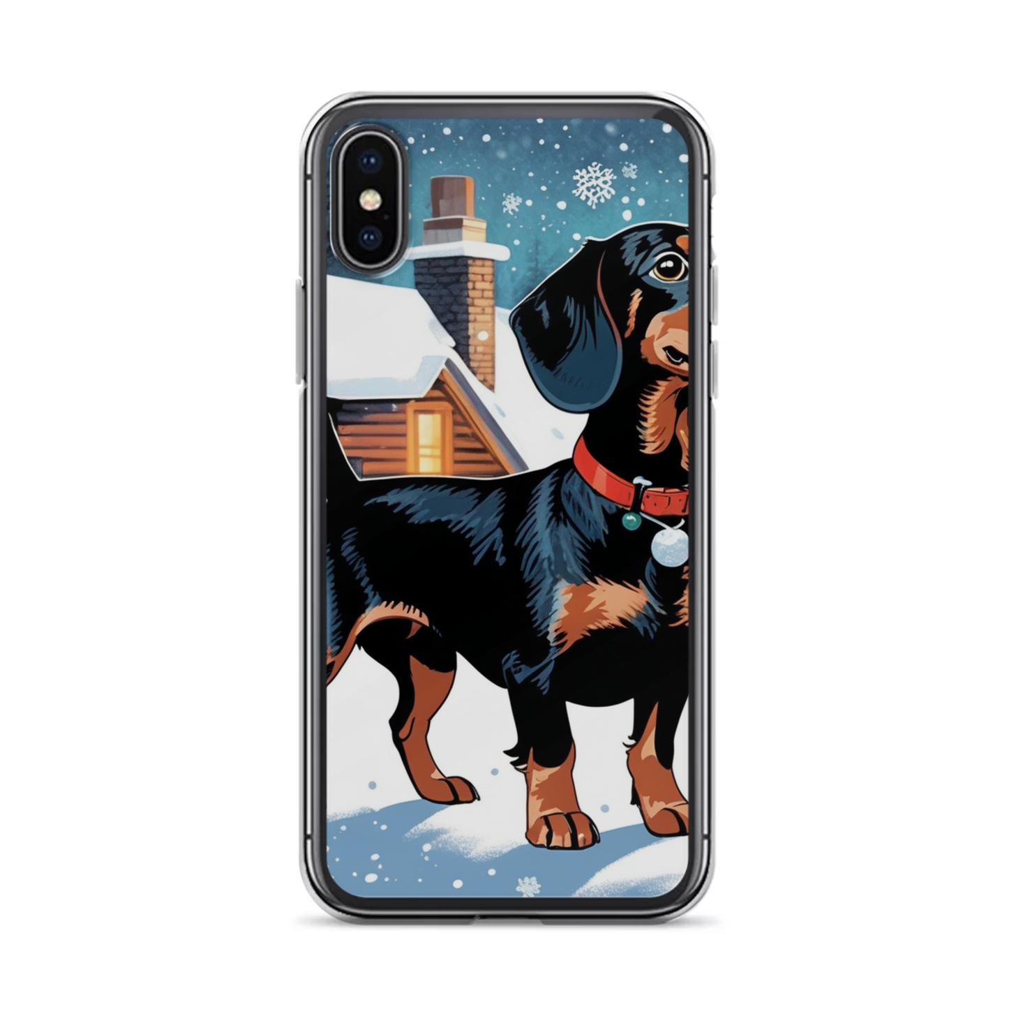 PugMug Custom Black Dachshund iPhone Case
