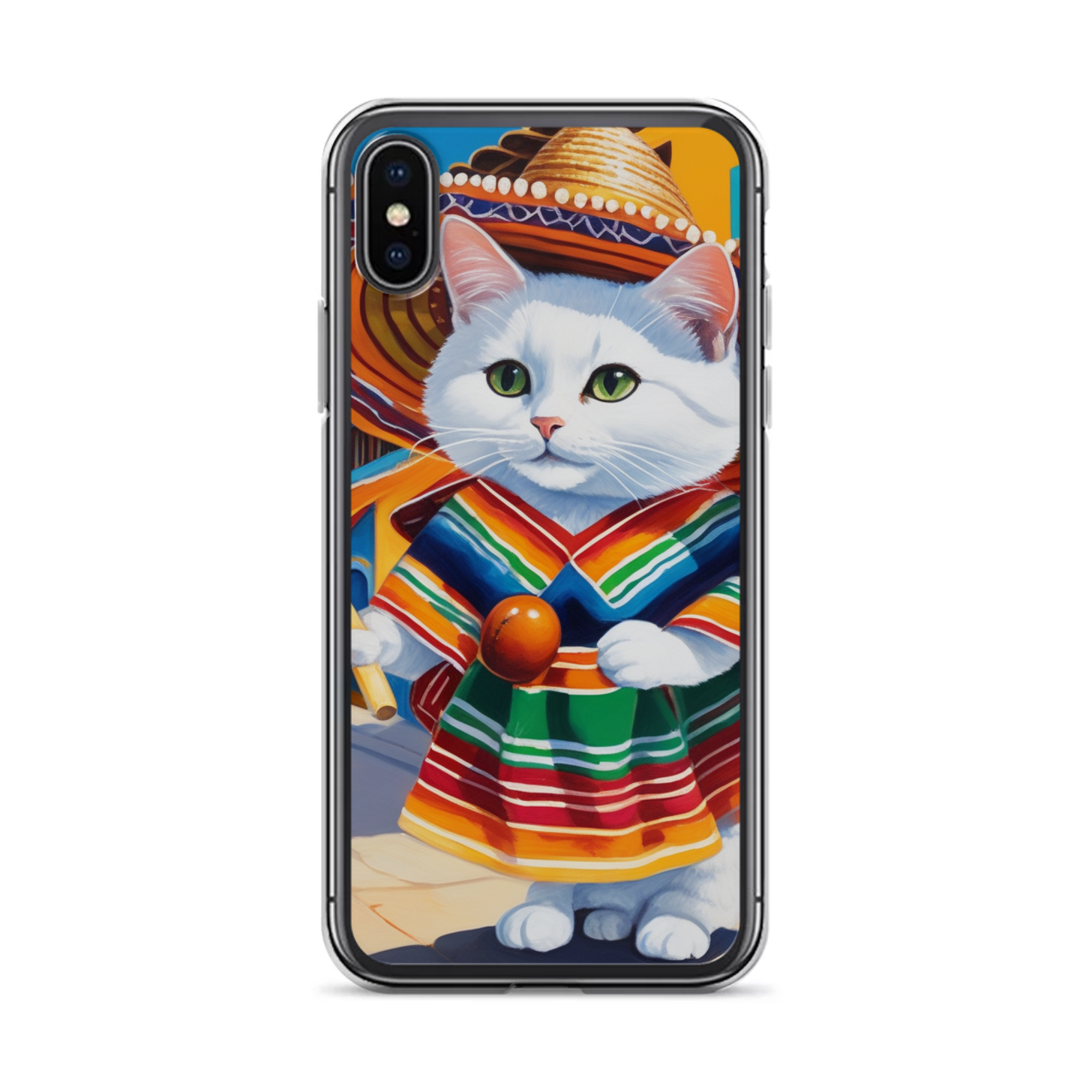 PugMug Custom White Companion Cat iPhone Case