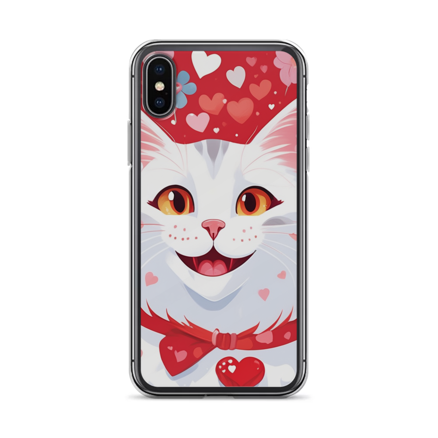 PugMug Custom White Companion Cat iPhone Case