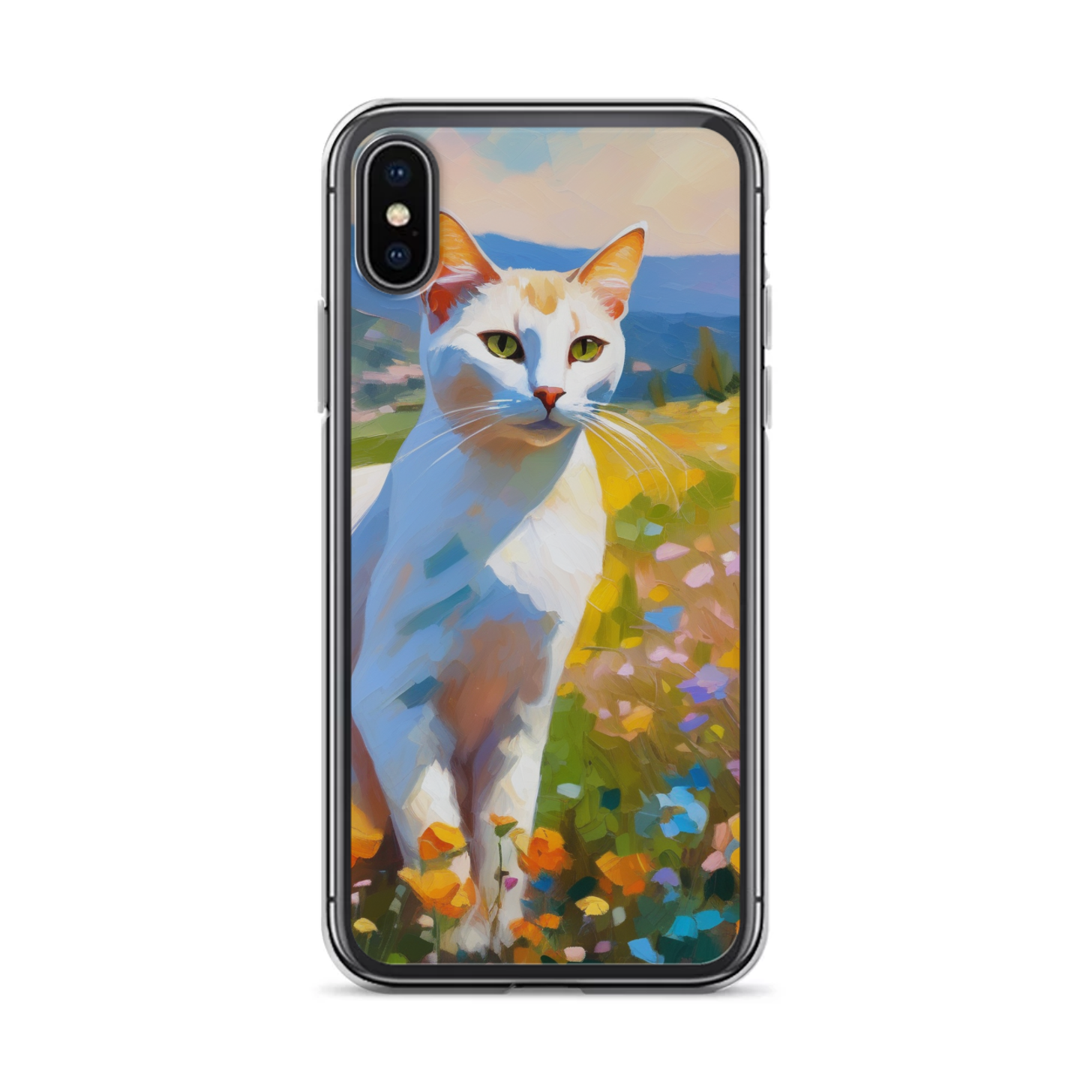 PugMug Custom White Abyssinian Cat iPhone Case