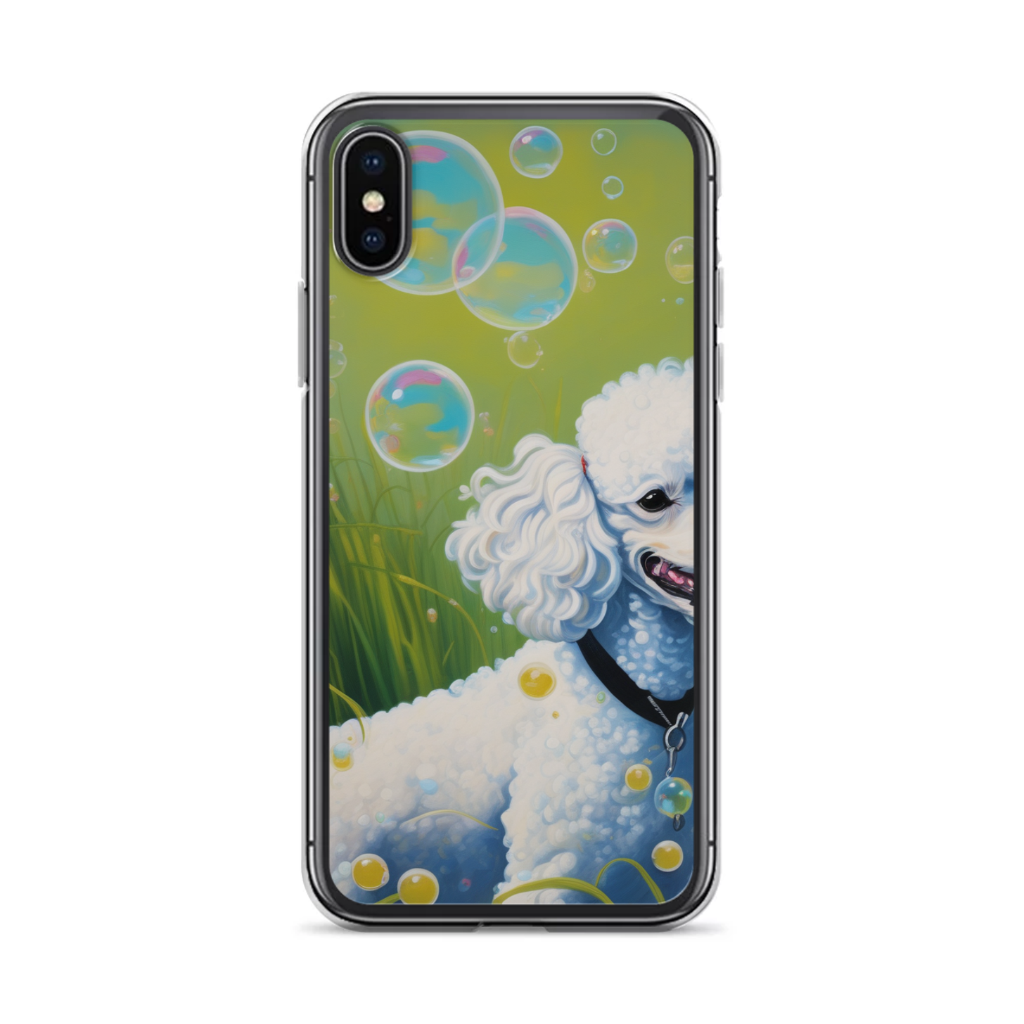PugMug Custom White Poodle iPhone Case