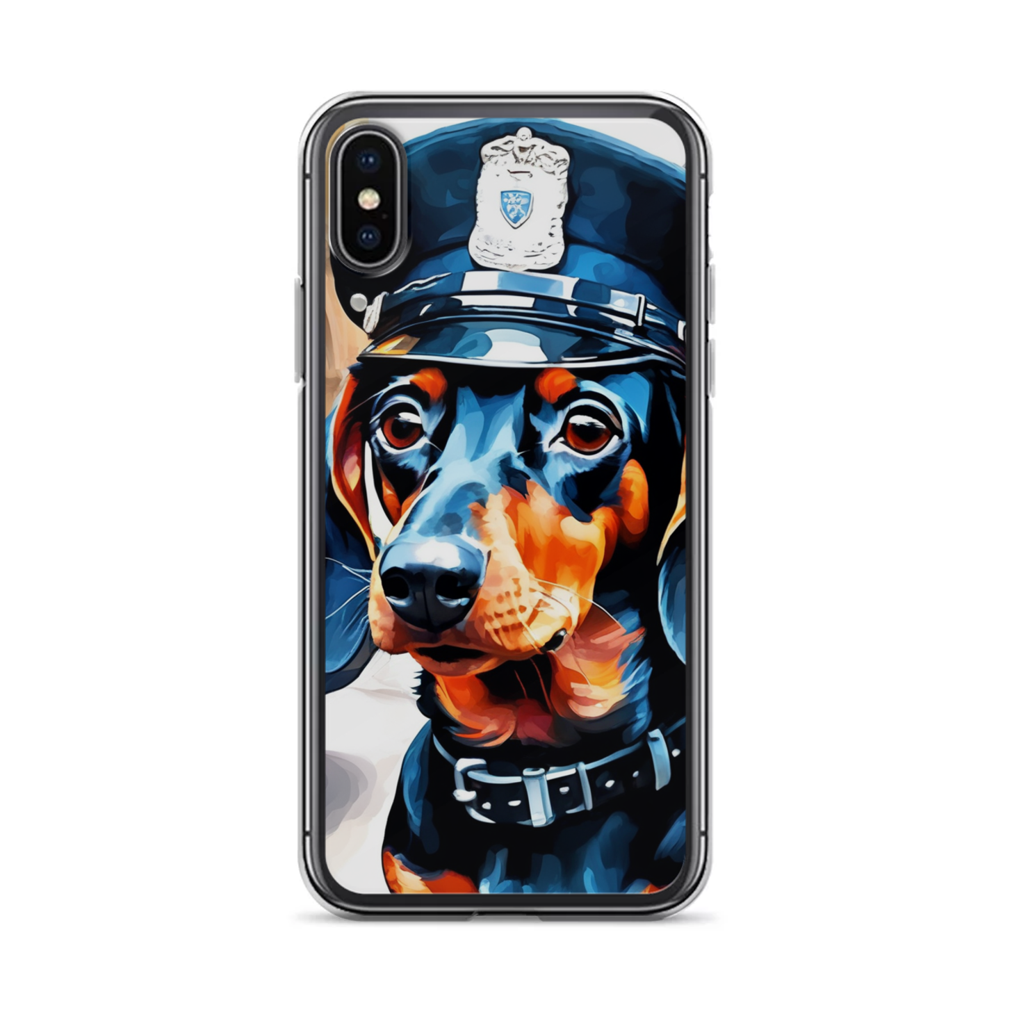 PugMug Custom Black Dachshund iPhone Case