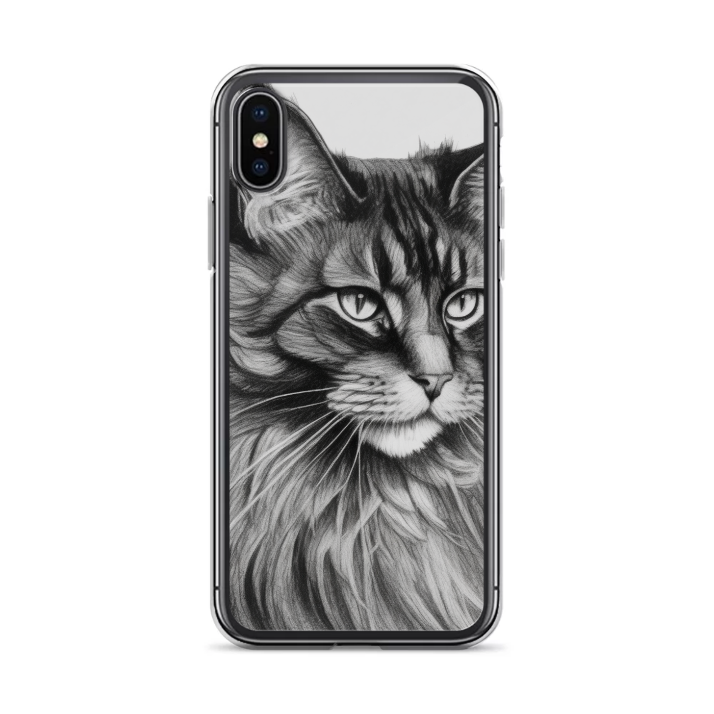 PugMug Custom Black Maine Coon Cat iPhone Case