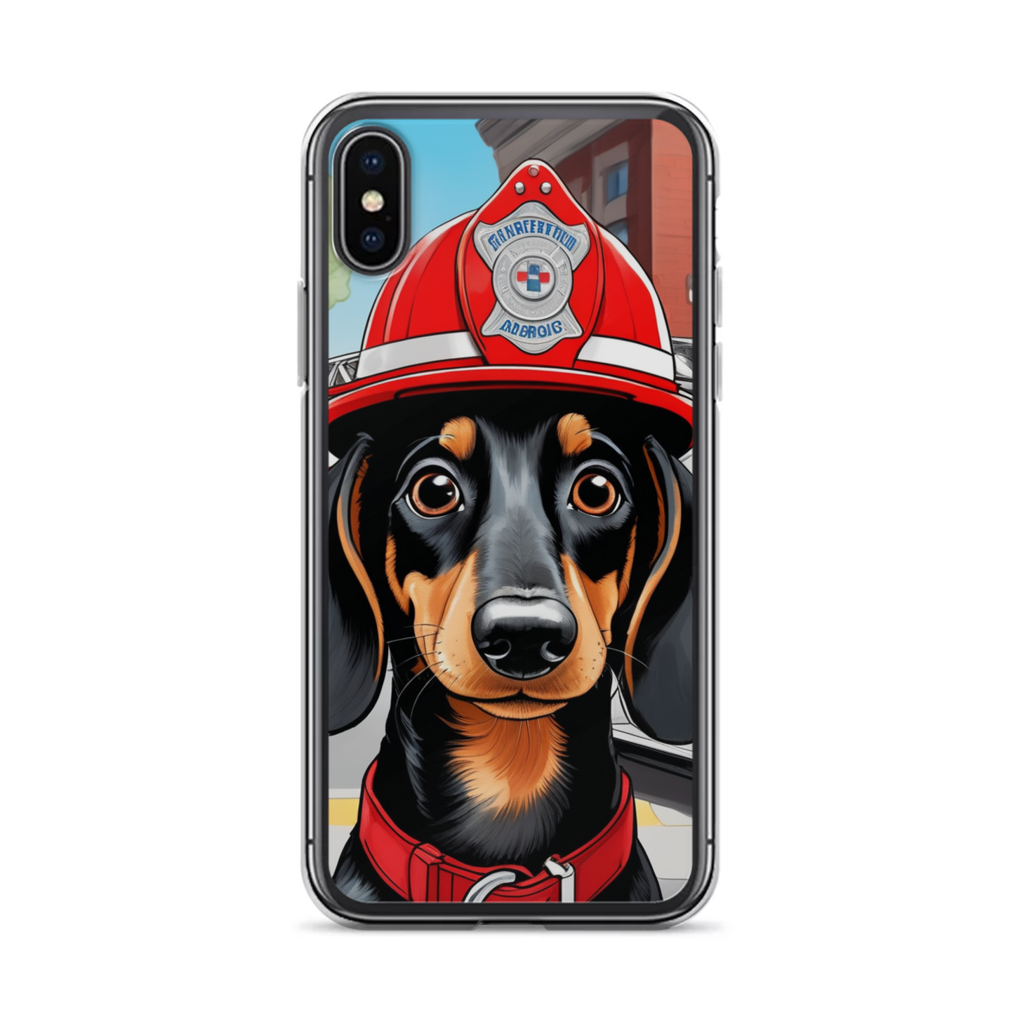 PugMug Custom Black Dachshund iPhone Case