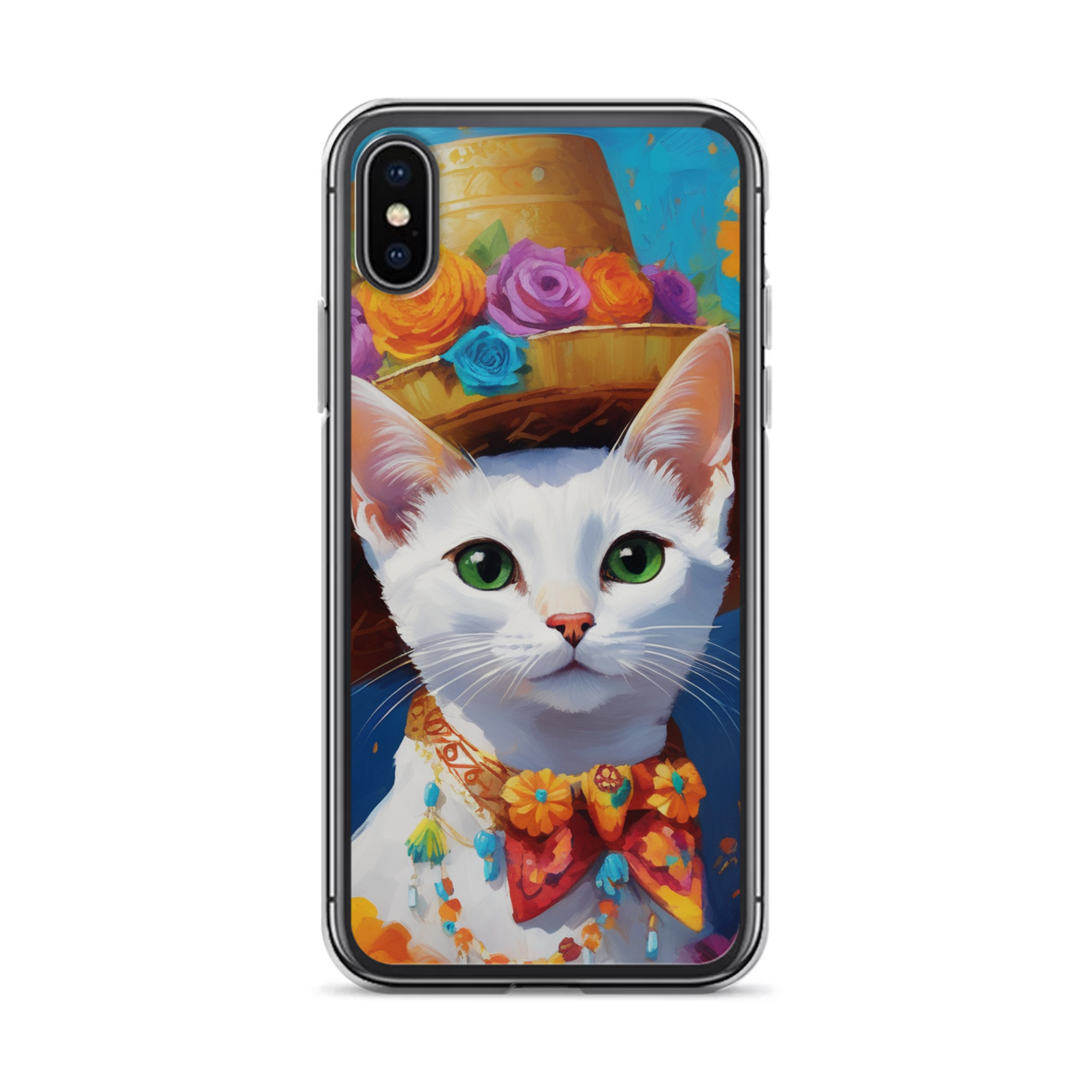 PugMug Custom White Abyssinian Cat iPhone Case