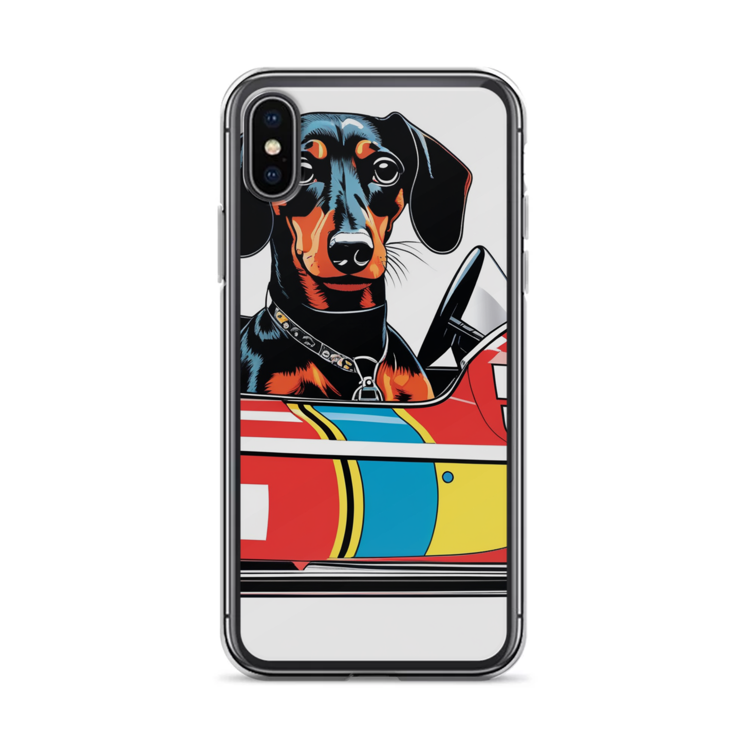 PugMug Custom Black Dachshund iPhone Case
