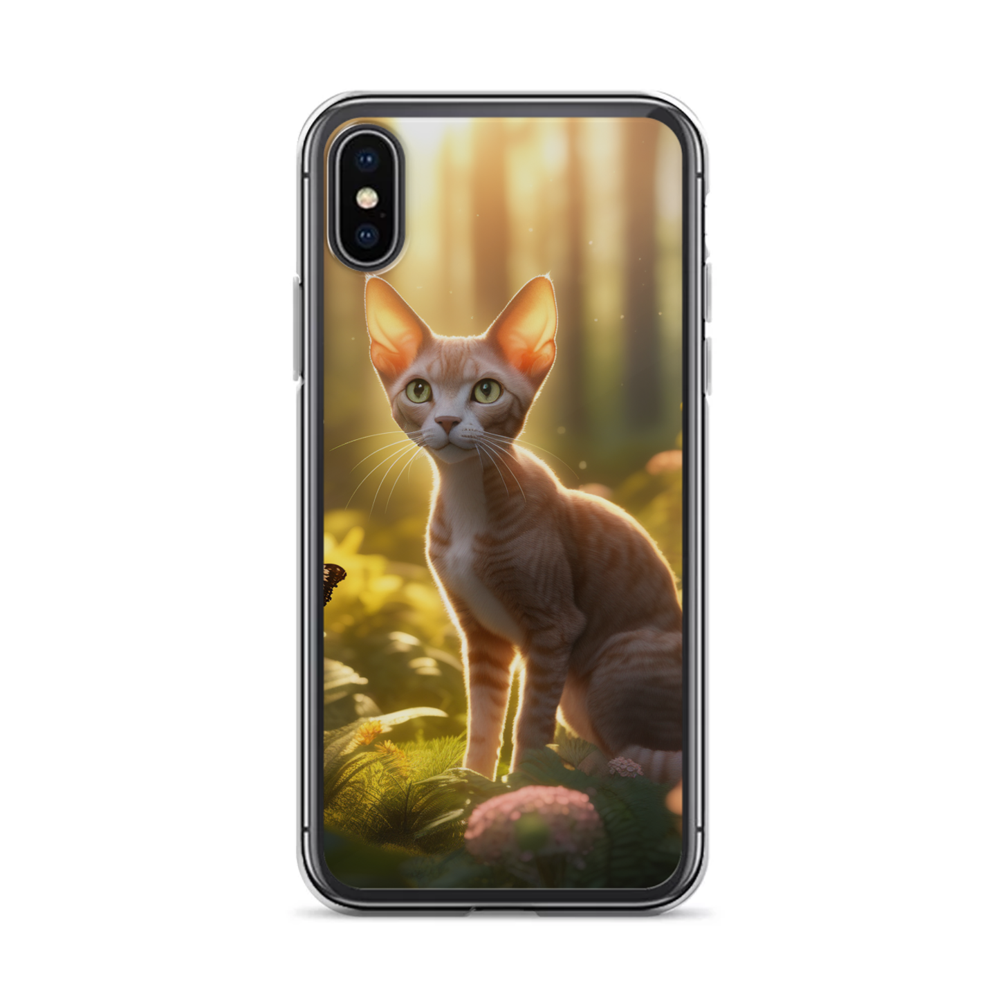 PugMug Custom Tabby Devon Rex Cat iPhone Case