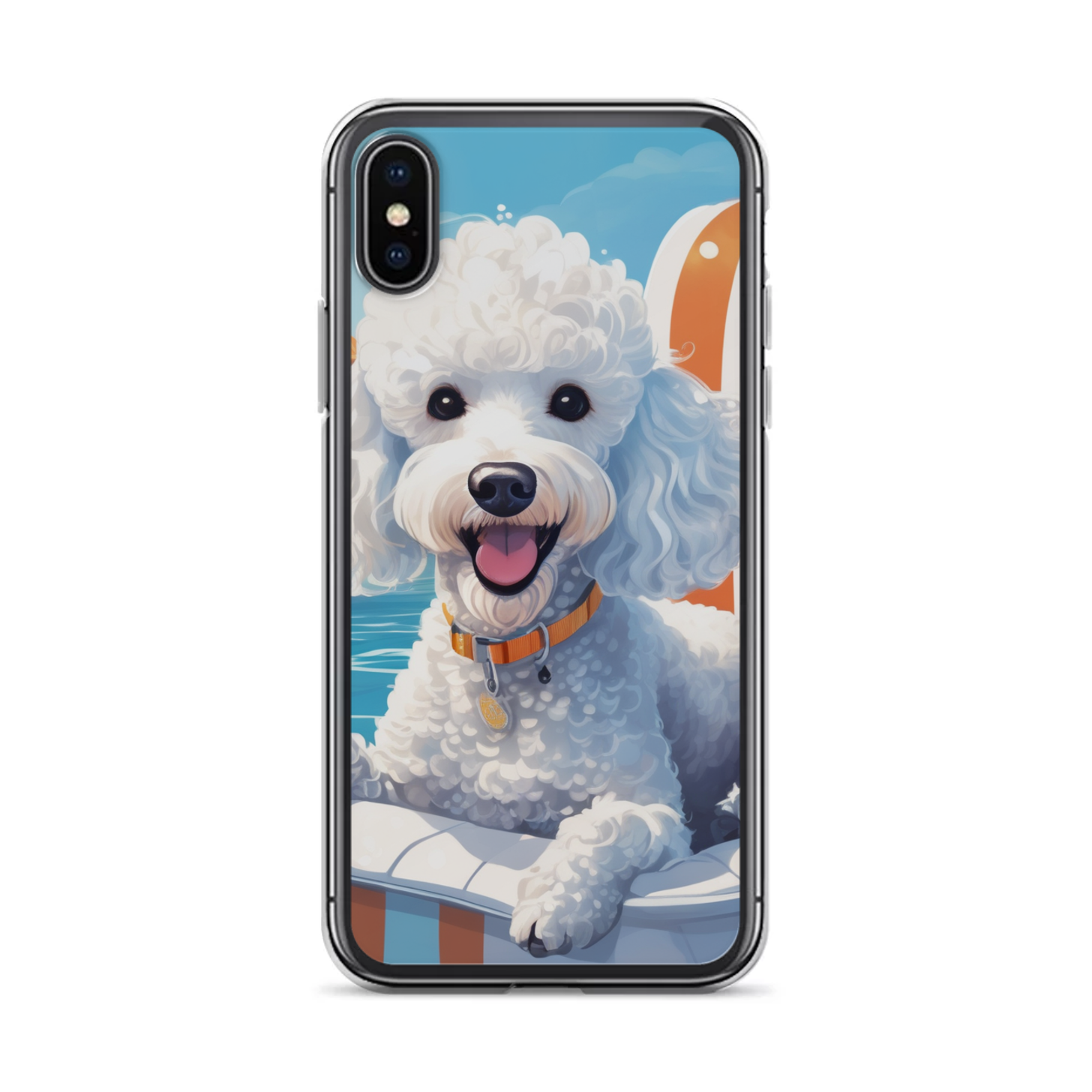 PugMug Custom White Poodle iPhone Case