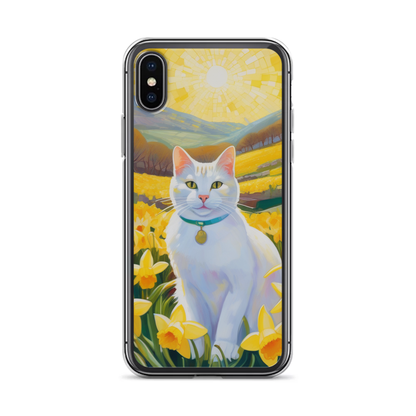 PugMug Custom White Companion Cat iPhone Case