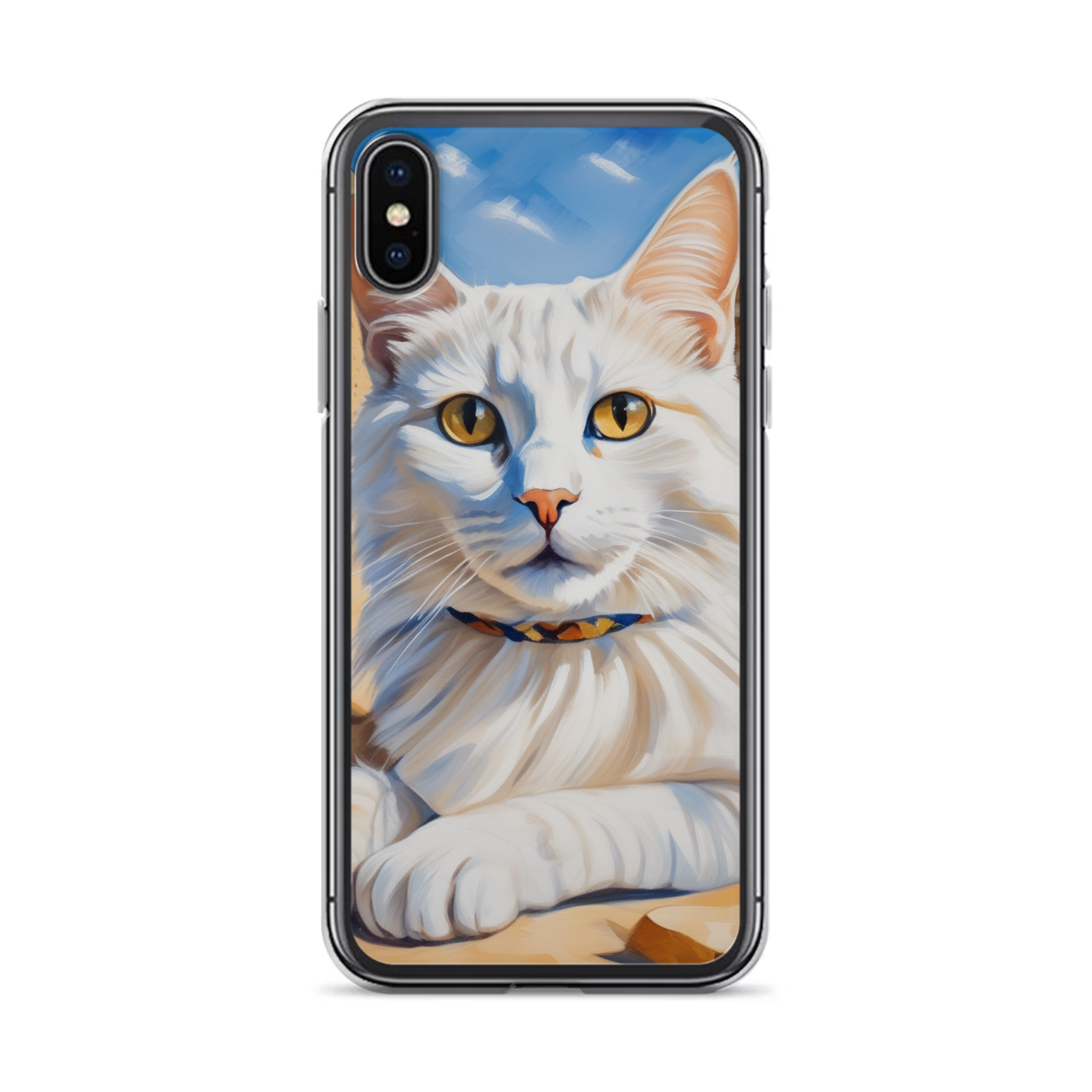 PugMug Custom White Companion Cat iPhone Case