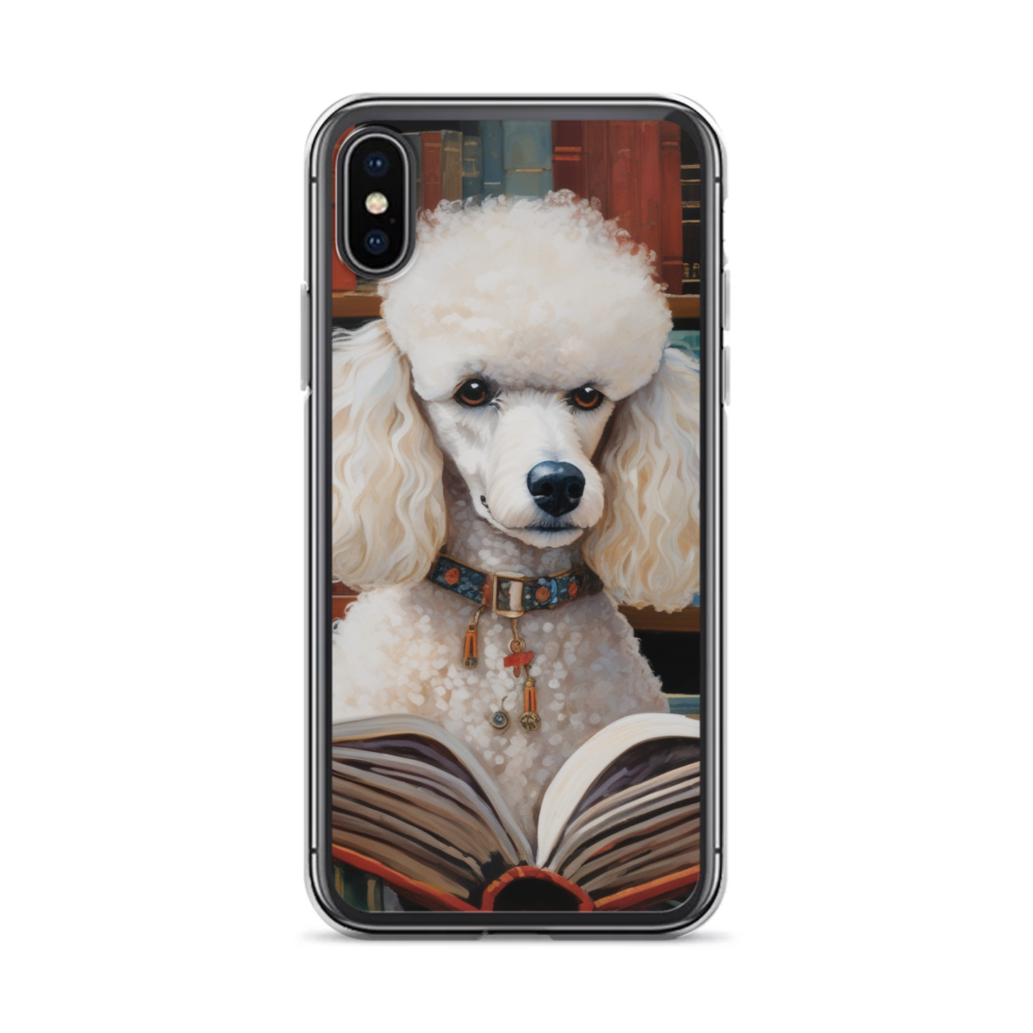 PugMug Custom White Poodle iPhone Case
