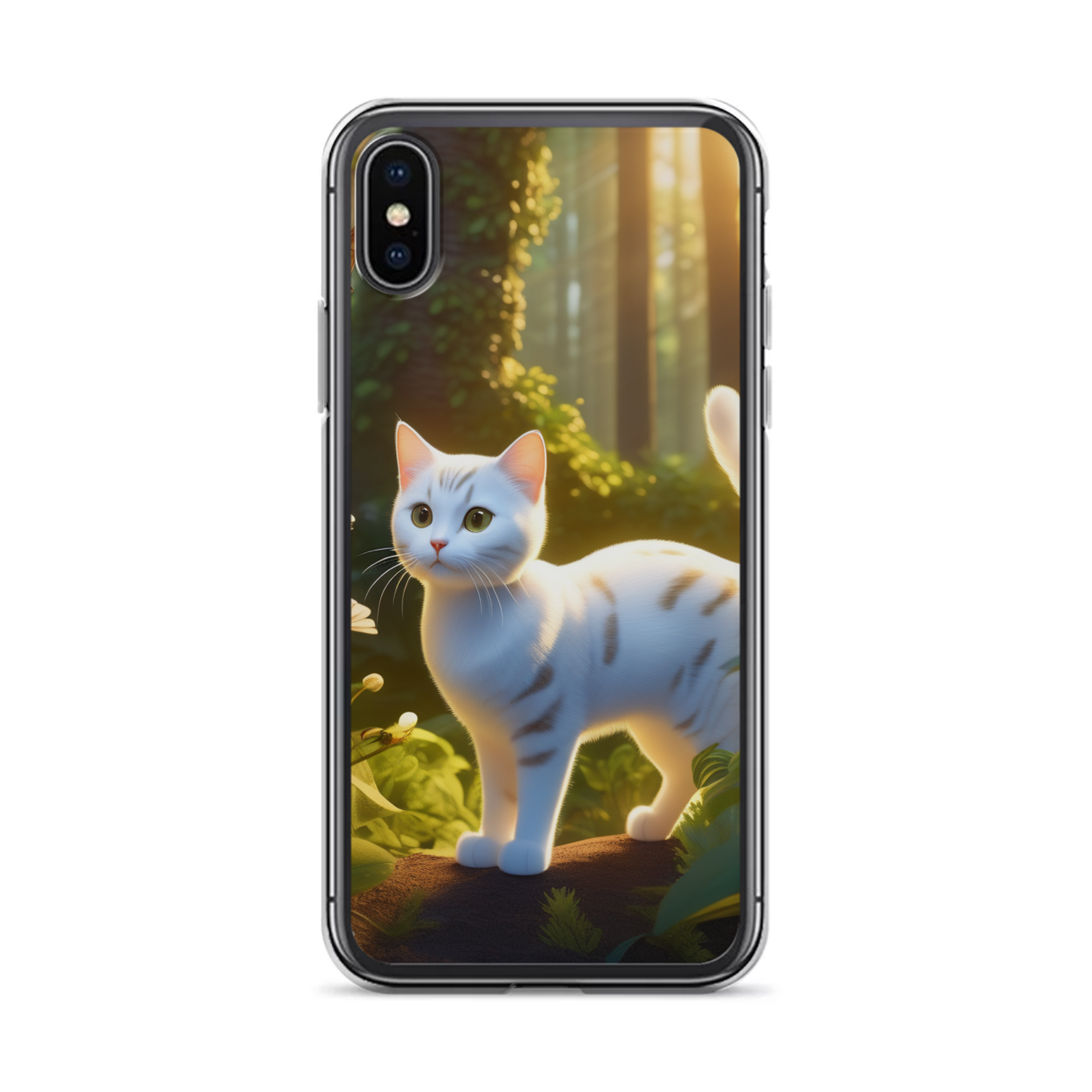 PugMug Custom White American Shorthair Cat iPhone Case