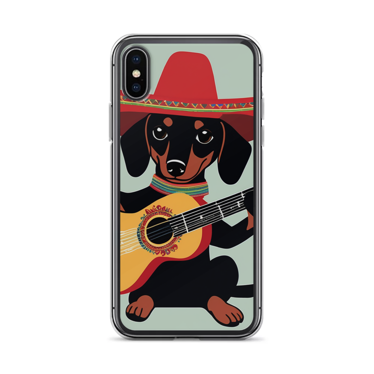 PugMug Custom Black Dachshund iPhone Case