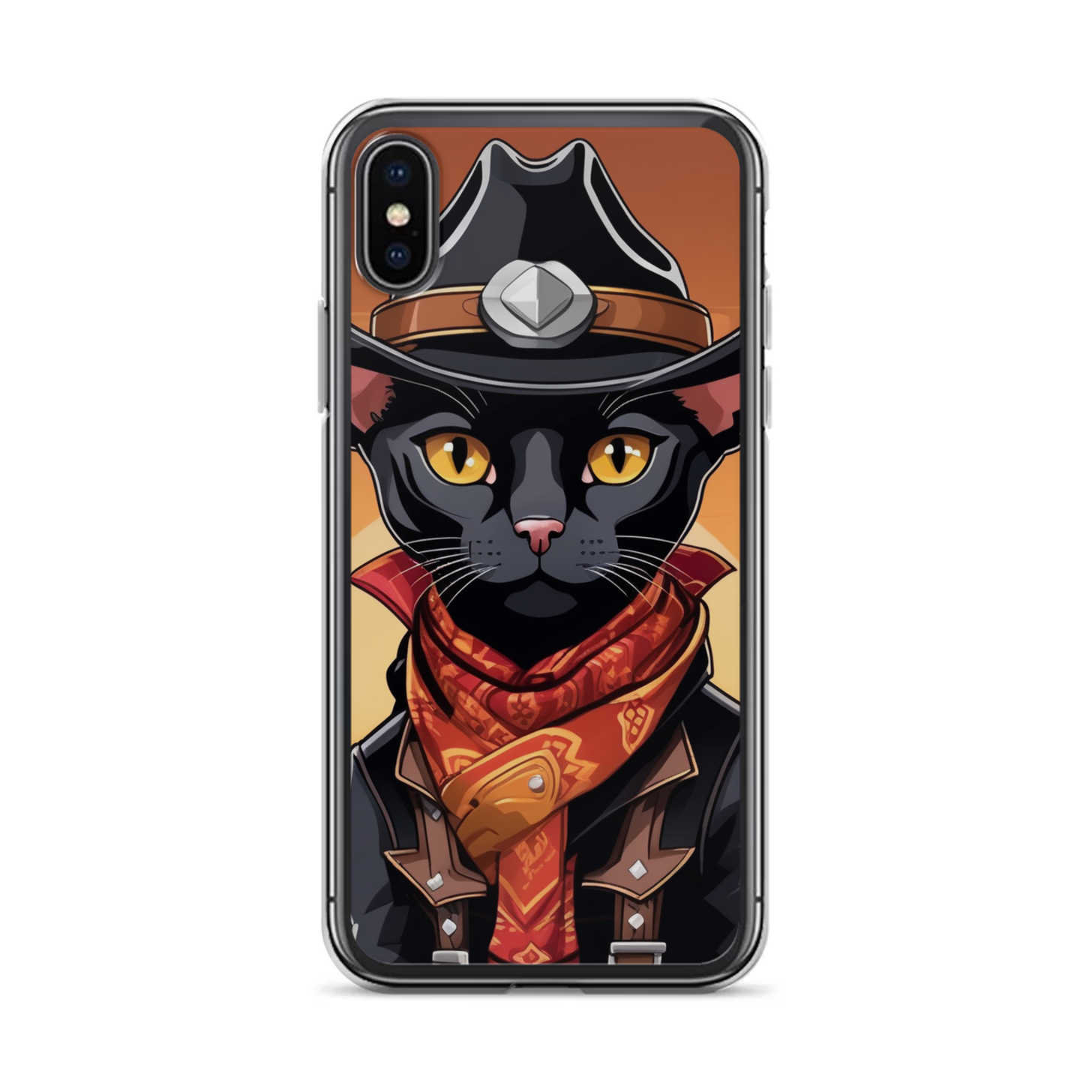 PugMug Custom Black Devon Rex Cat iPhone Case