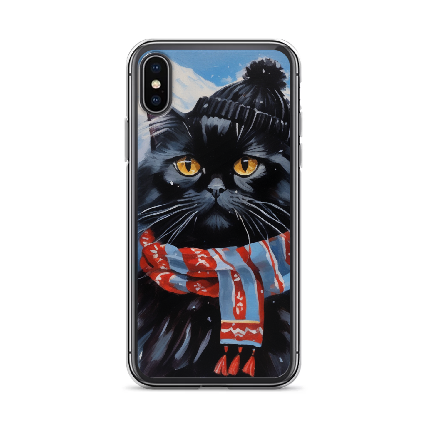 PugMug Custom Black Persian Cat iPhone Case