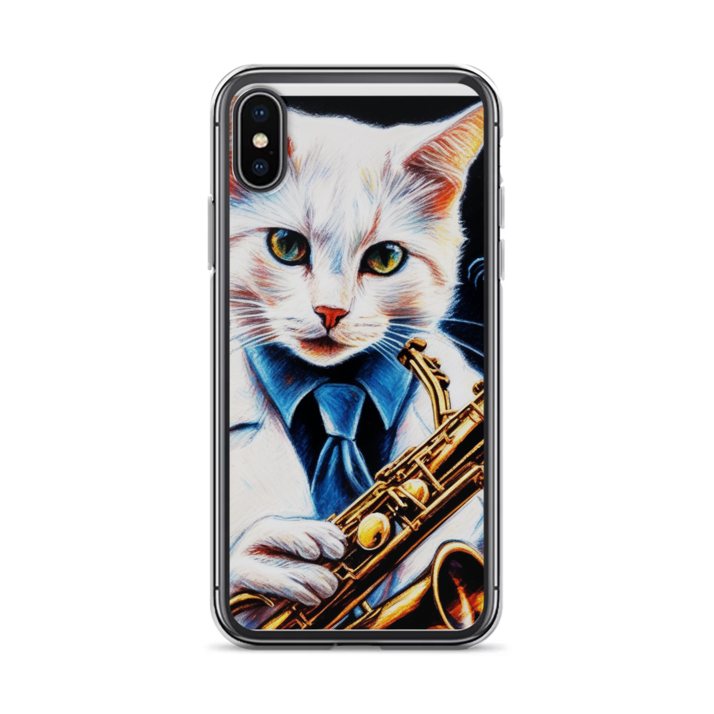 PugMug Custom White Companion Cat iPhone Case