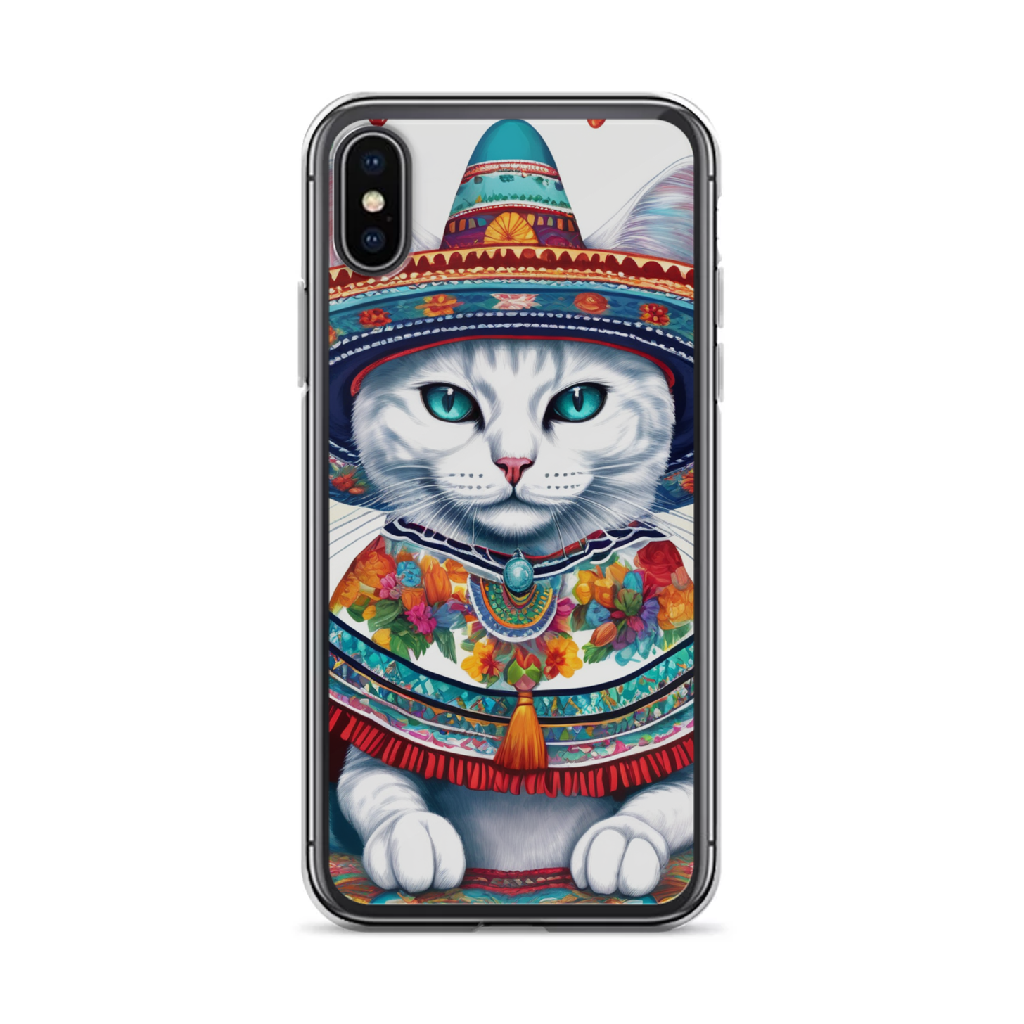 PugMug Custom White Companion Cat iPhone Case