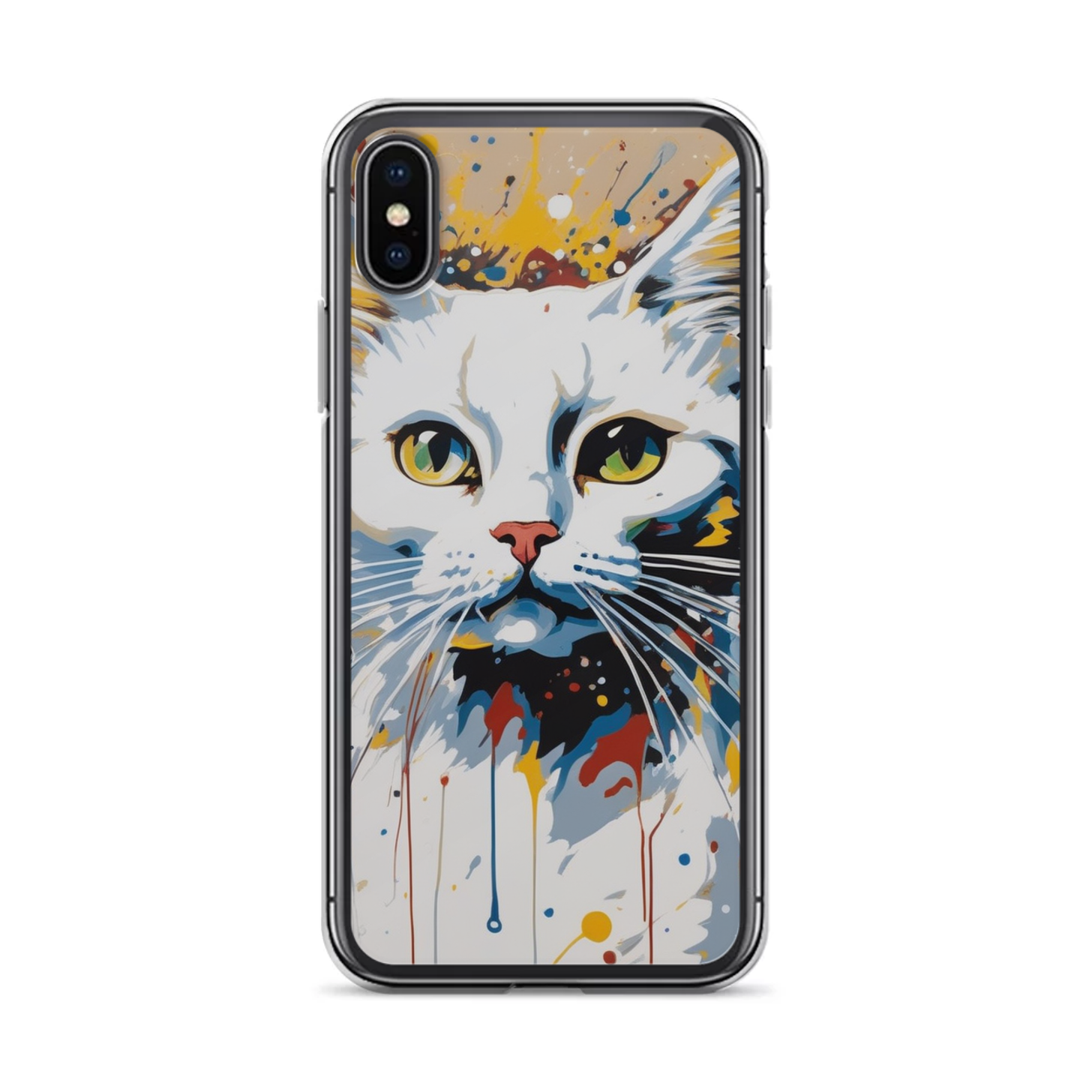 PugMug Custom White Companion Cat iPhone Case